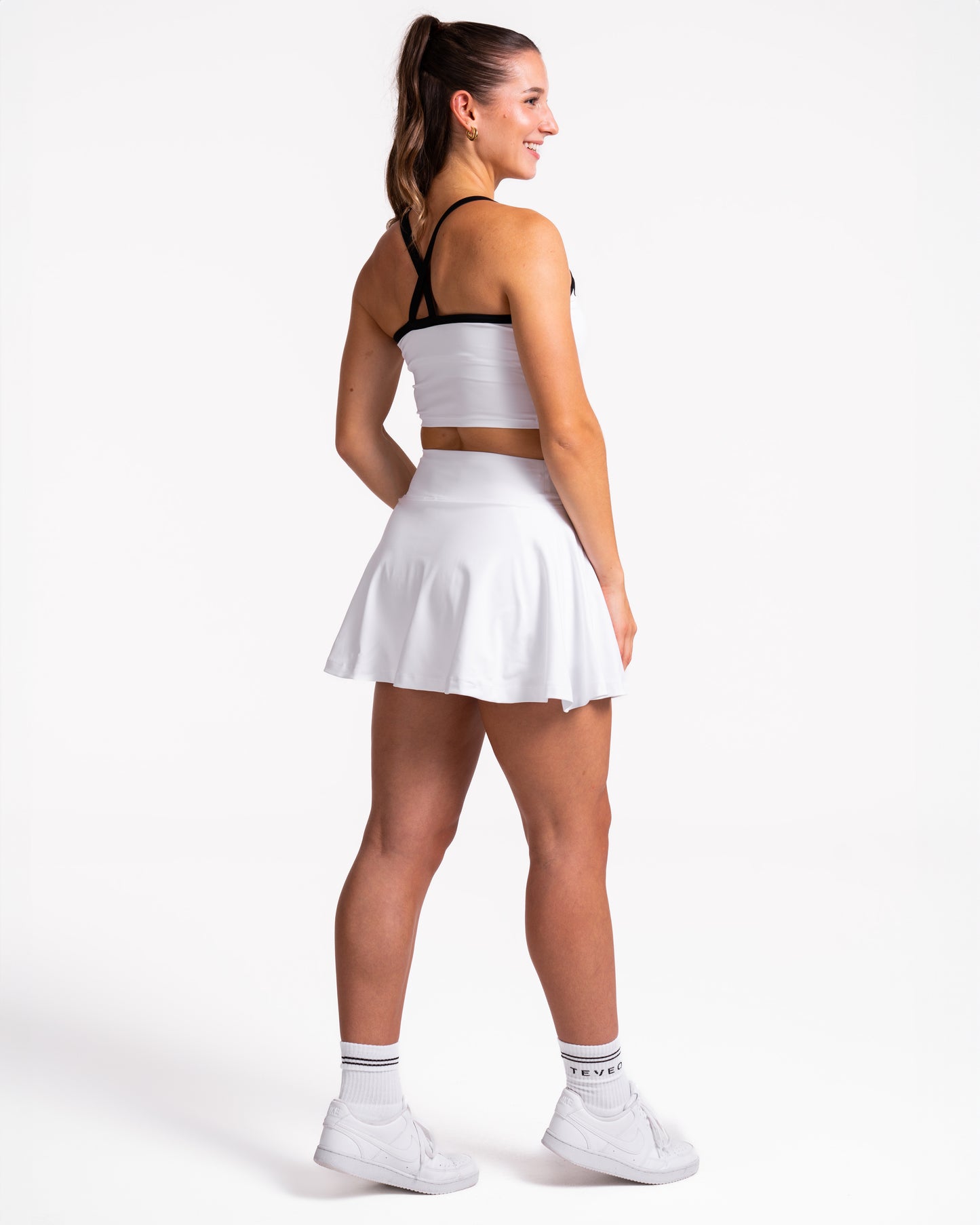 Jupe-short de tennis V-Shape Fearless « blanc »