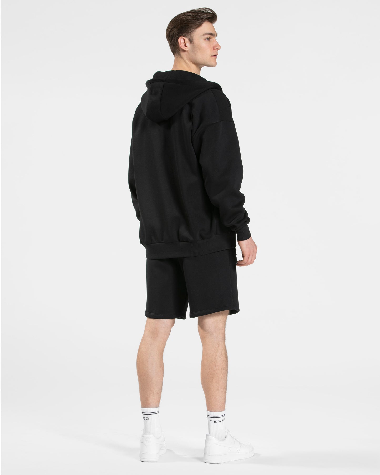 Sweat à capuche zippé oversize Arrival « noir »