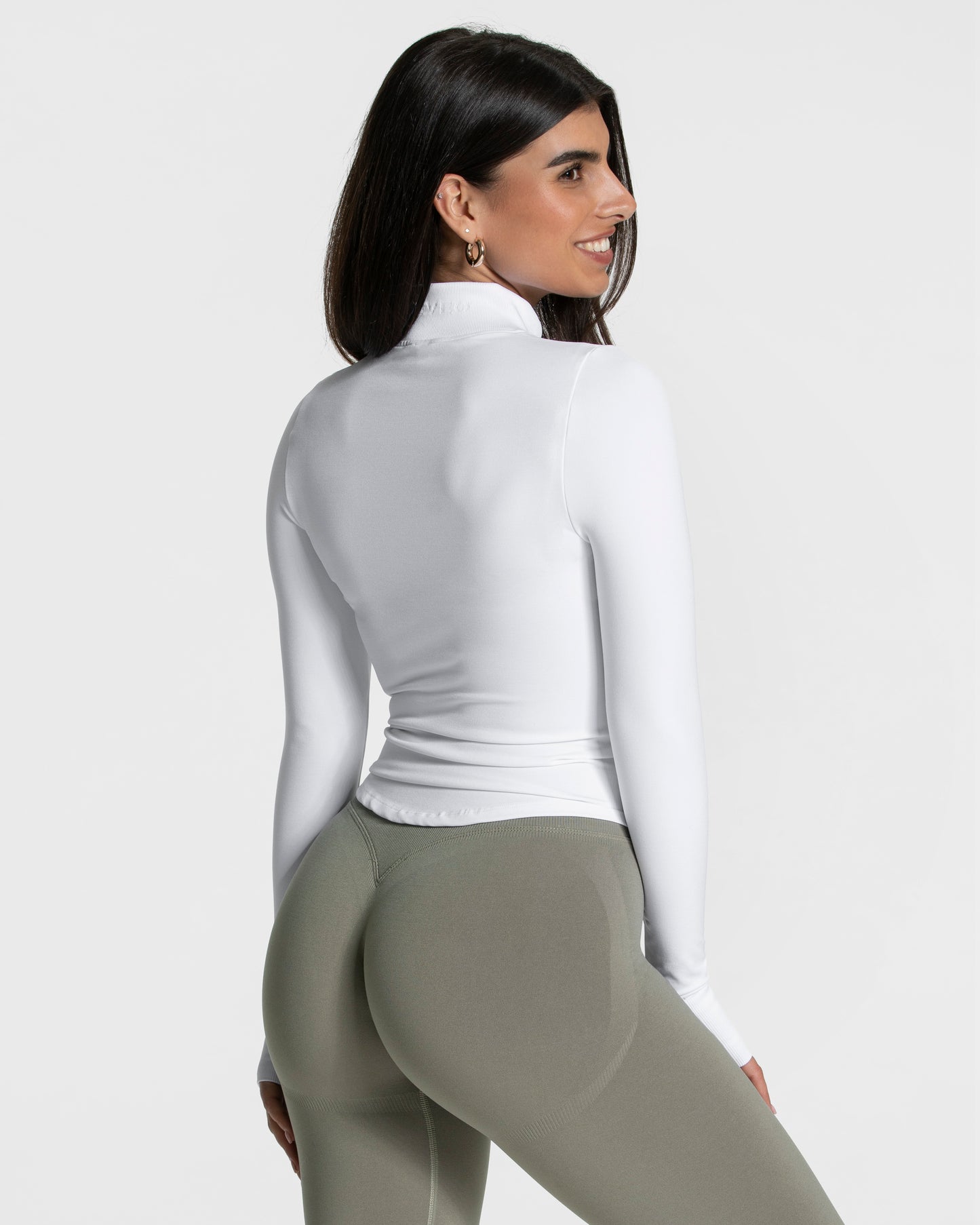 Veste zippée Femme Shaping « blanc »