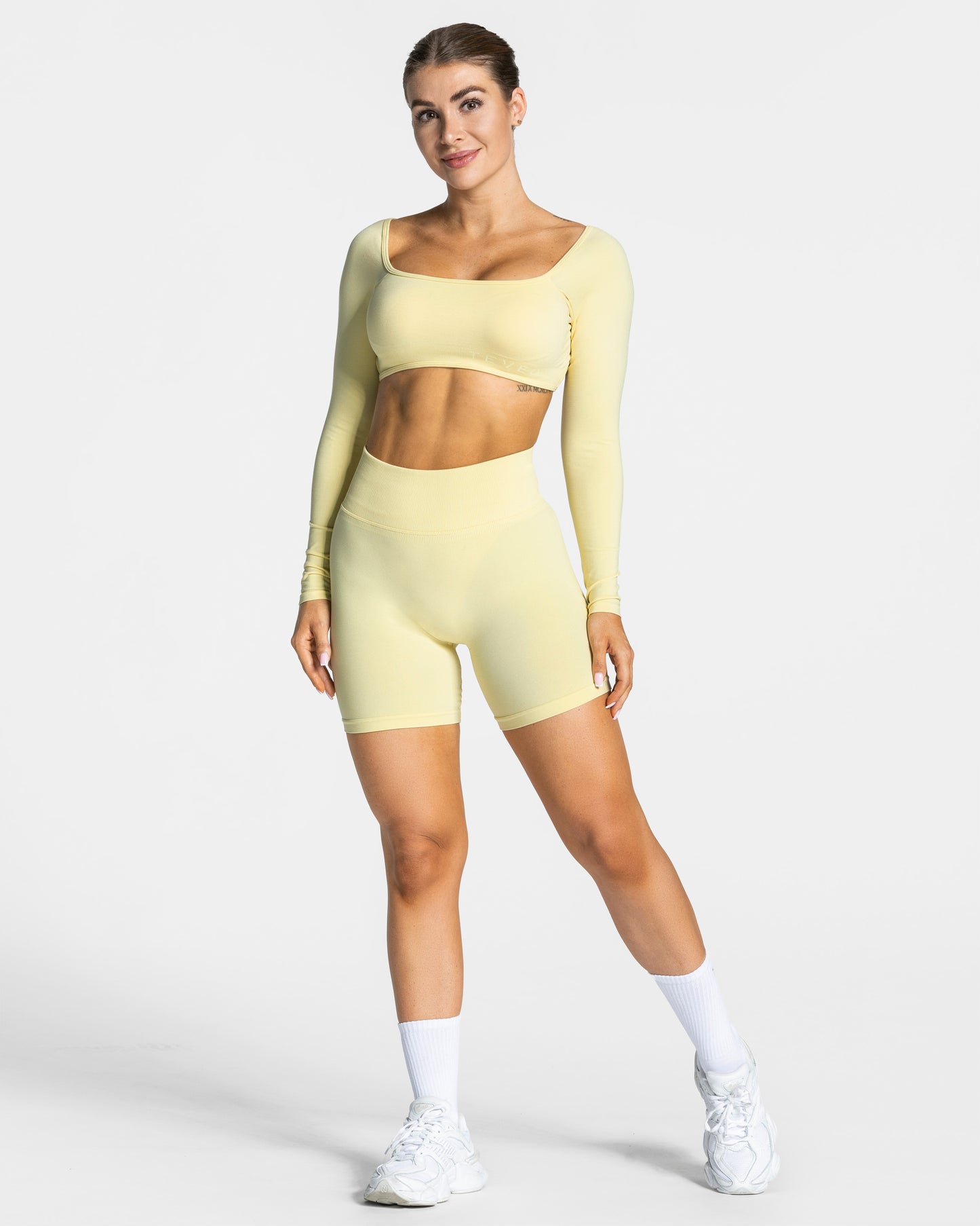 Short Femme Sculpt scrunch « jaune »