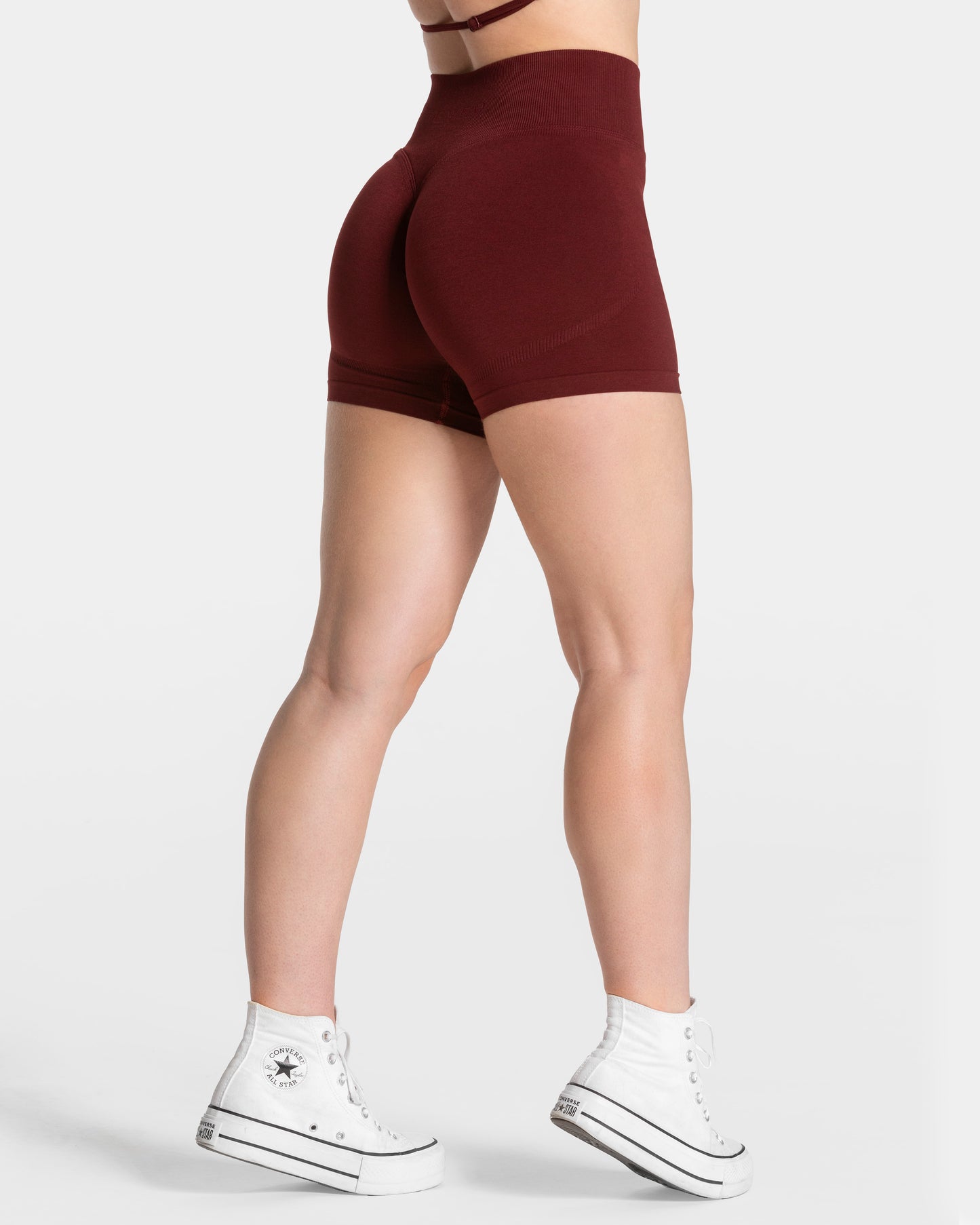 Short Femme Sculpt scrunch « bordeaux »