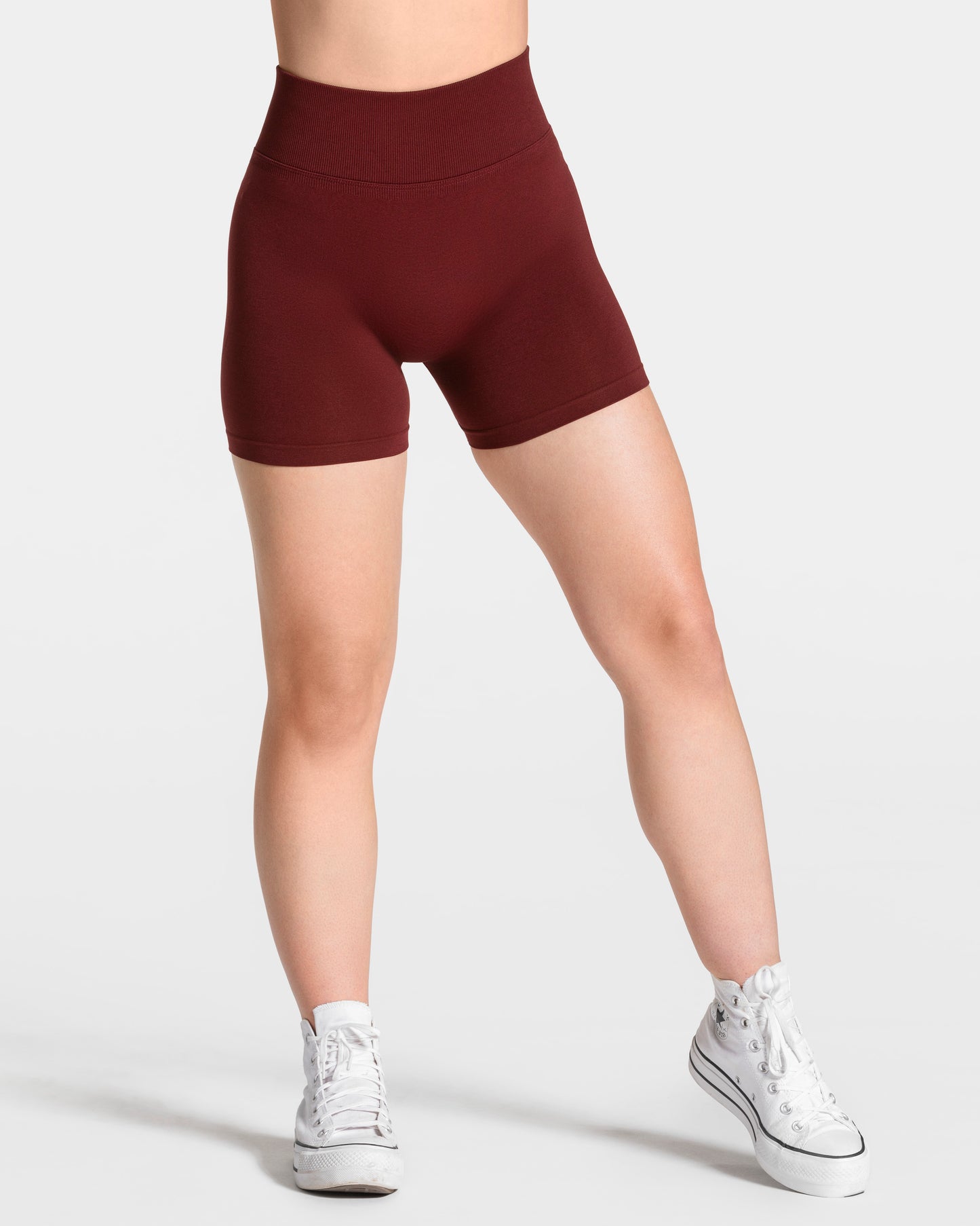 Short Femme Sculpt scrunch « bordeaux »