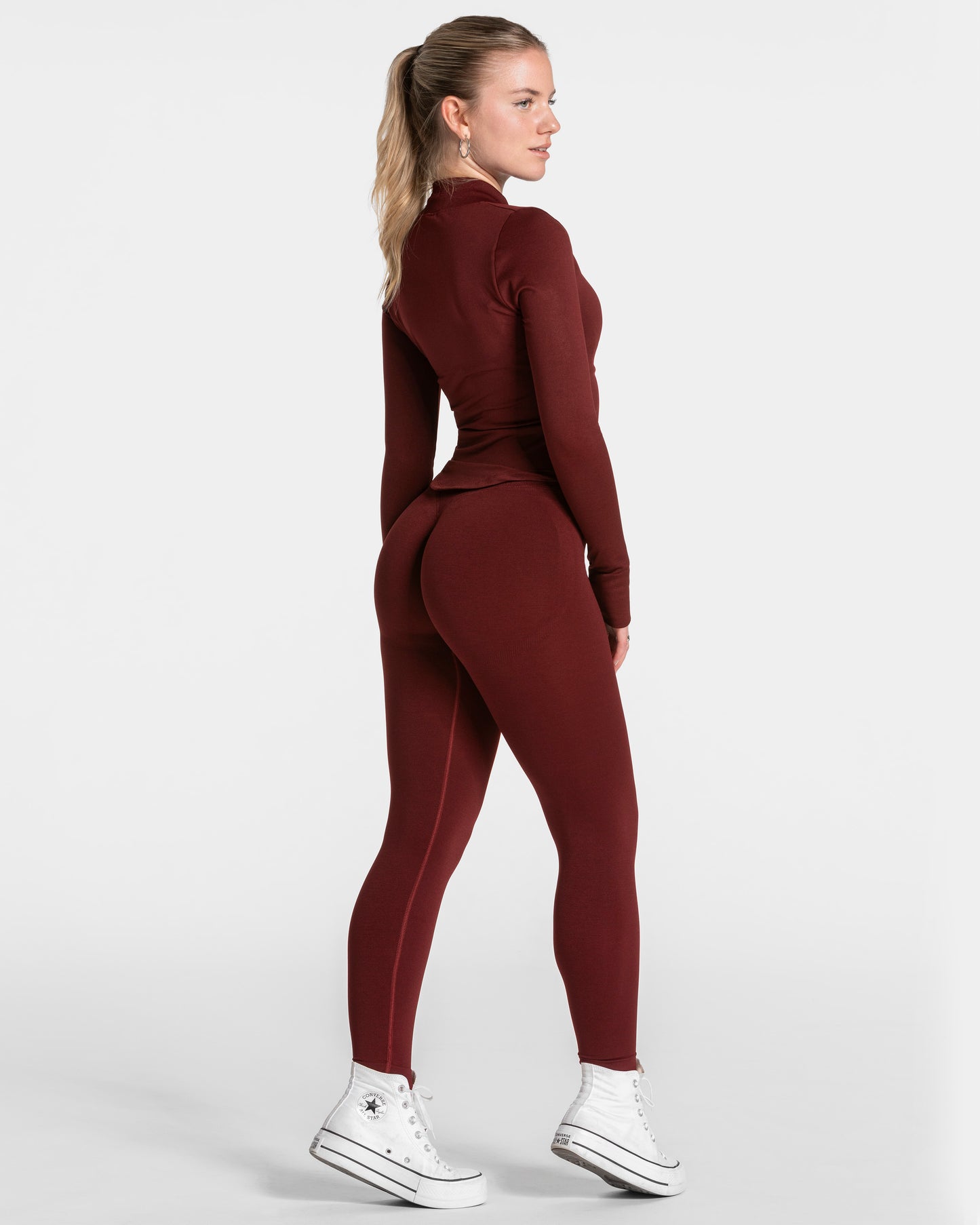 Veste zippée Femme Shaping « bordeaux »