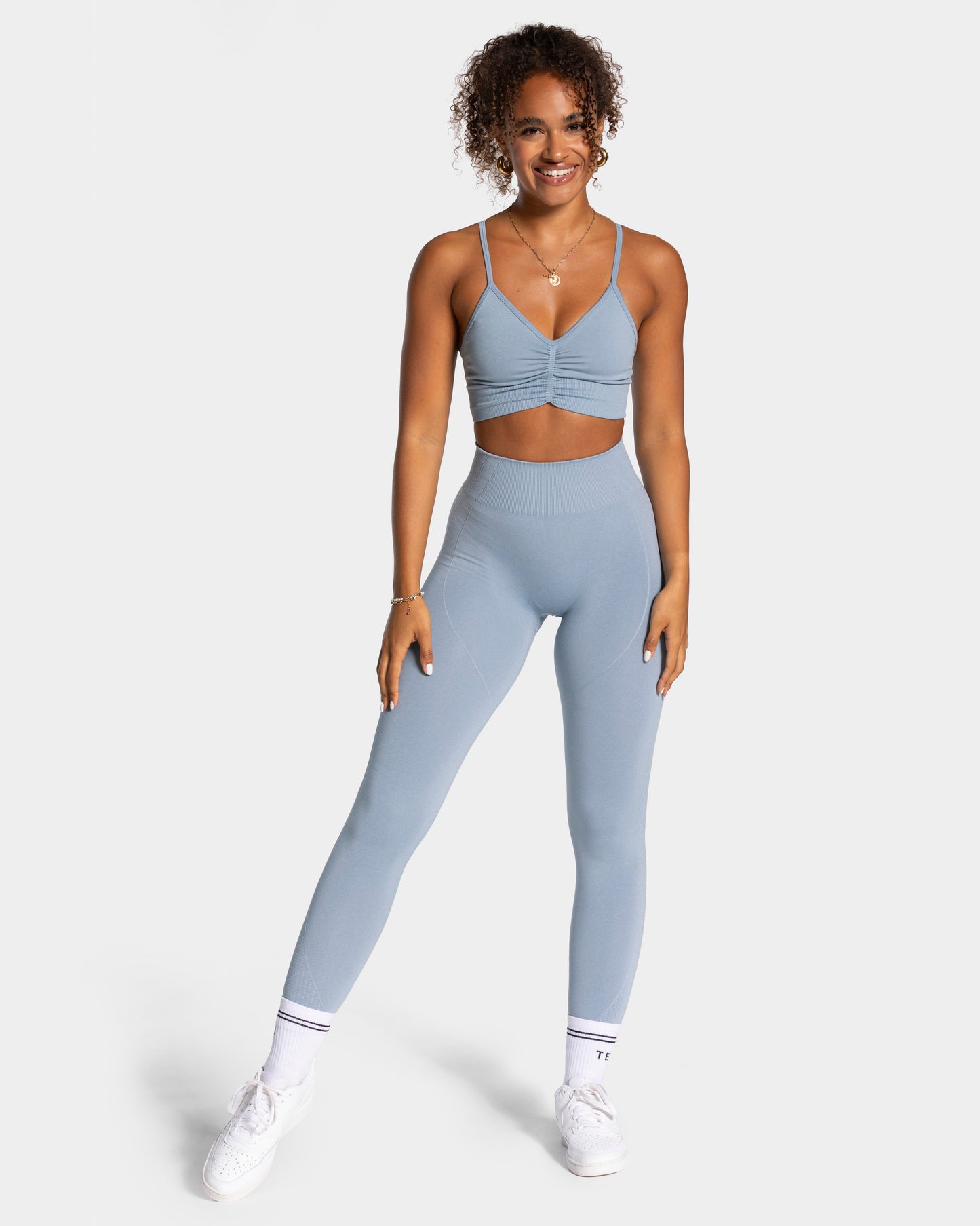 Focus Scrunch Leggings "Stahlblau"