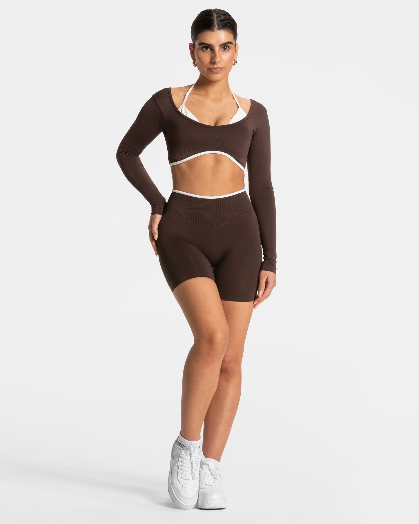 Ignite Sculpt Scrunch Short "Espresso"