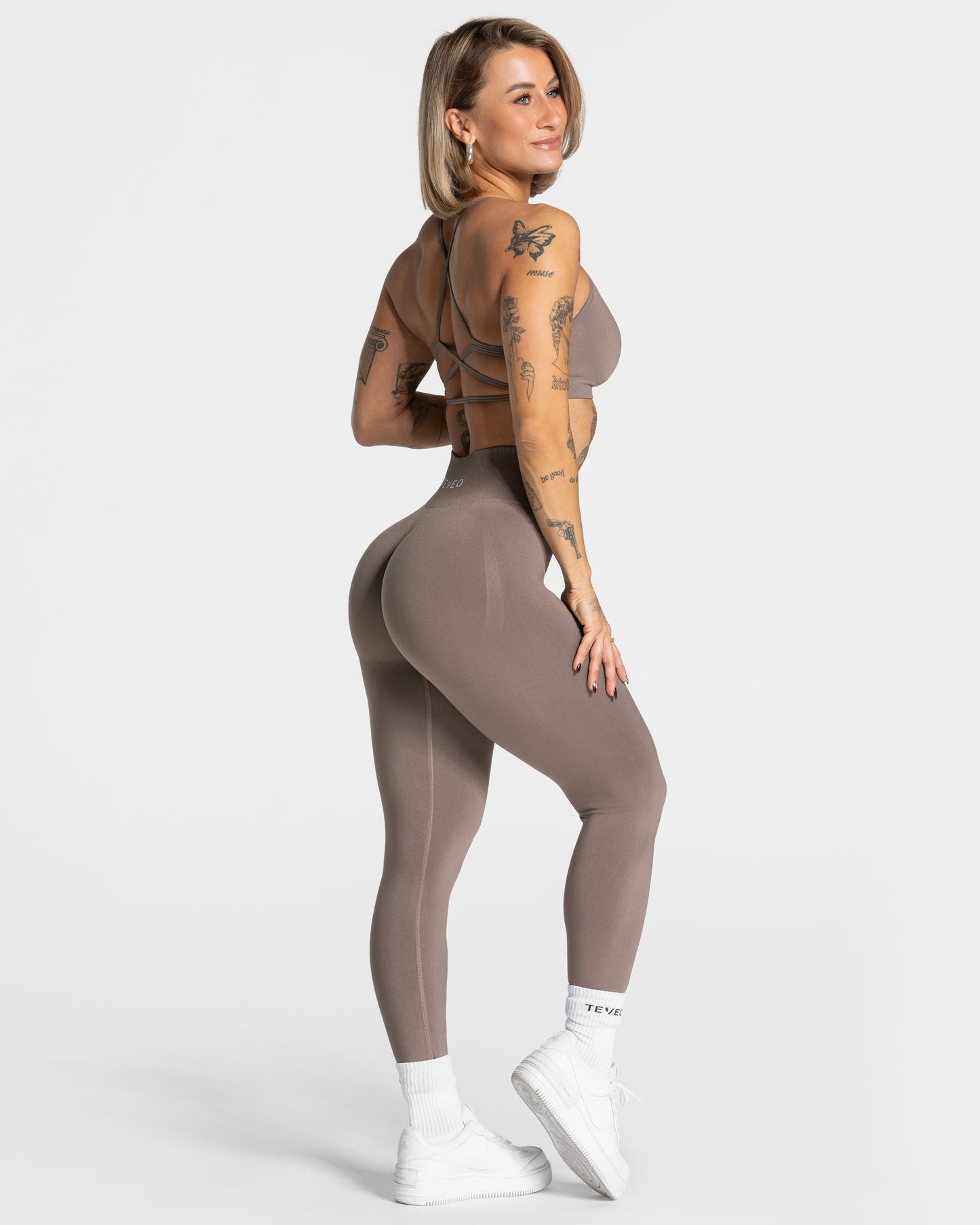 Pure Covert Scrunch Leggings "Mokka"