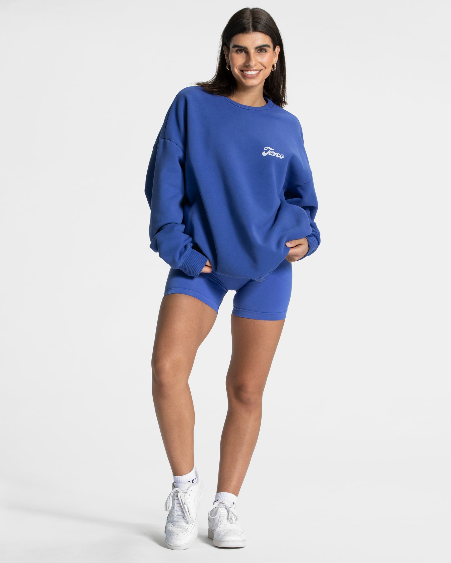 Sweat-shirt oversize Pure « bleu roi »