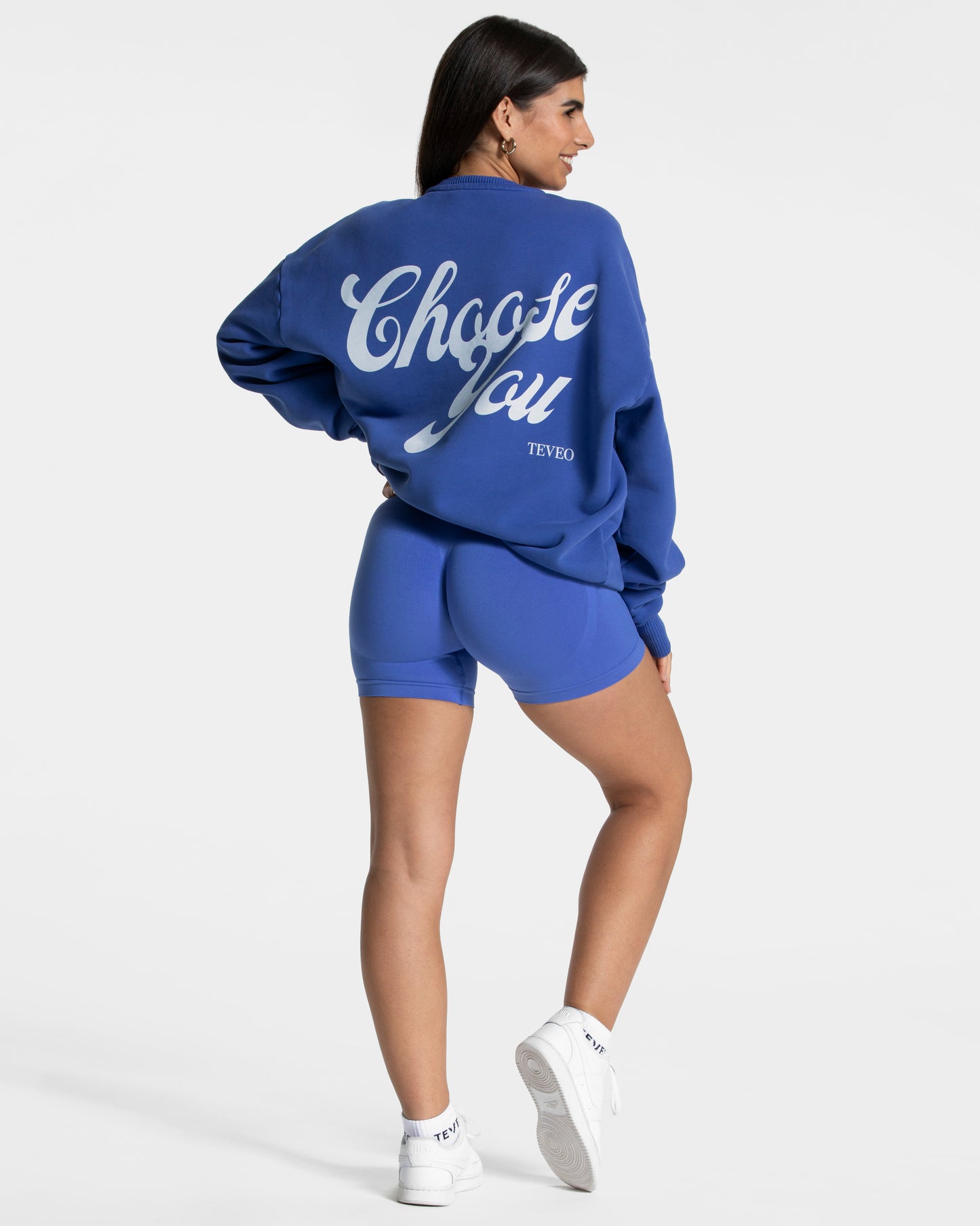 Sweat-shirt oversize Pure « bleu roi »