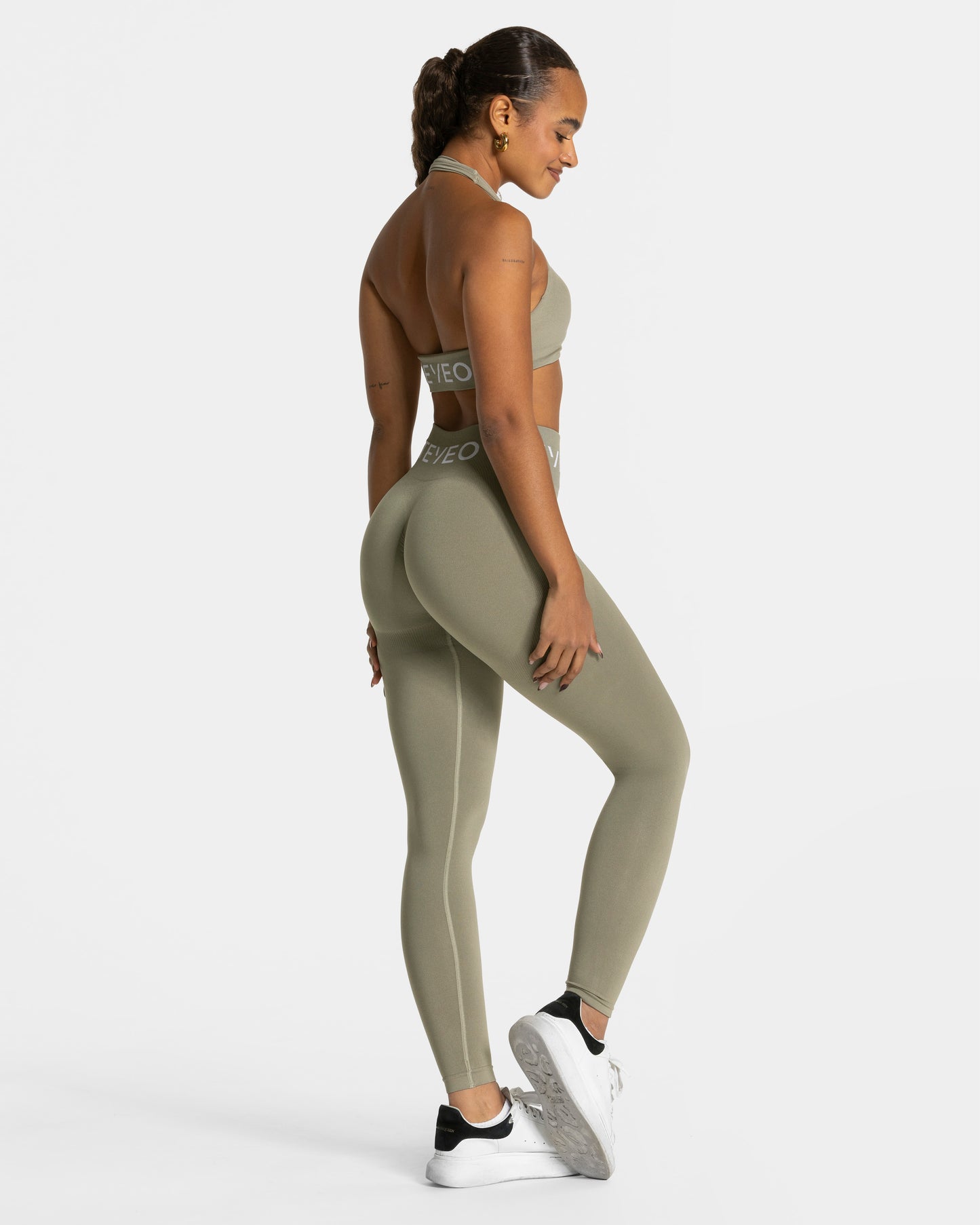 Legging Covert Scrunch Signature « Kaki »