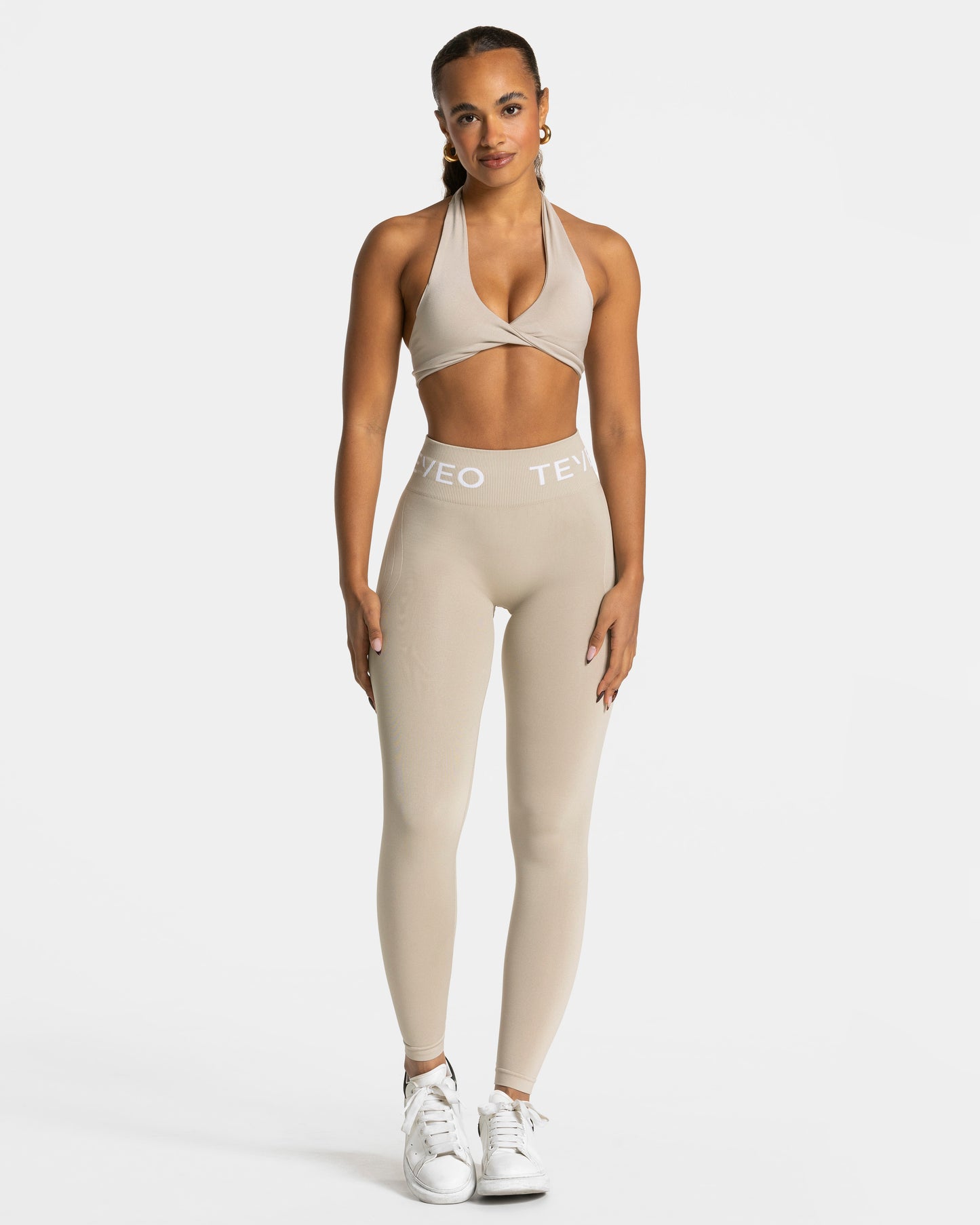 Legging Covert Scrunch Signature « Latte »