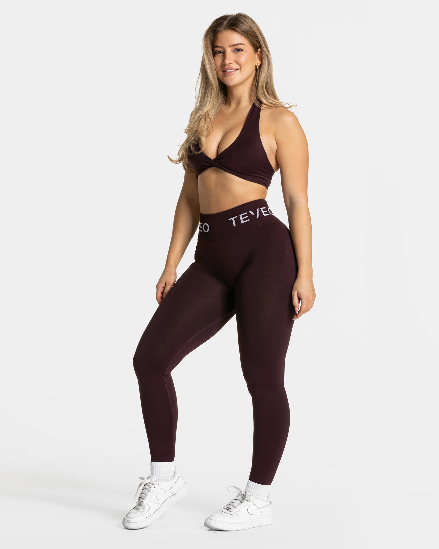 Legging Covert Scrunch Signature « Merlot »