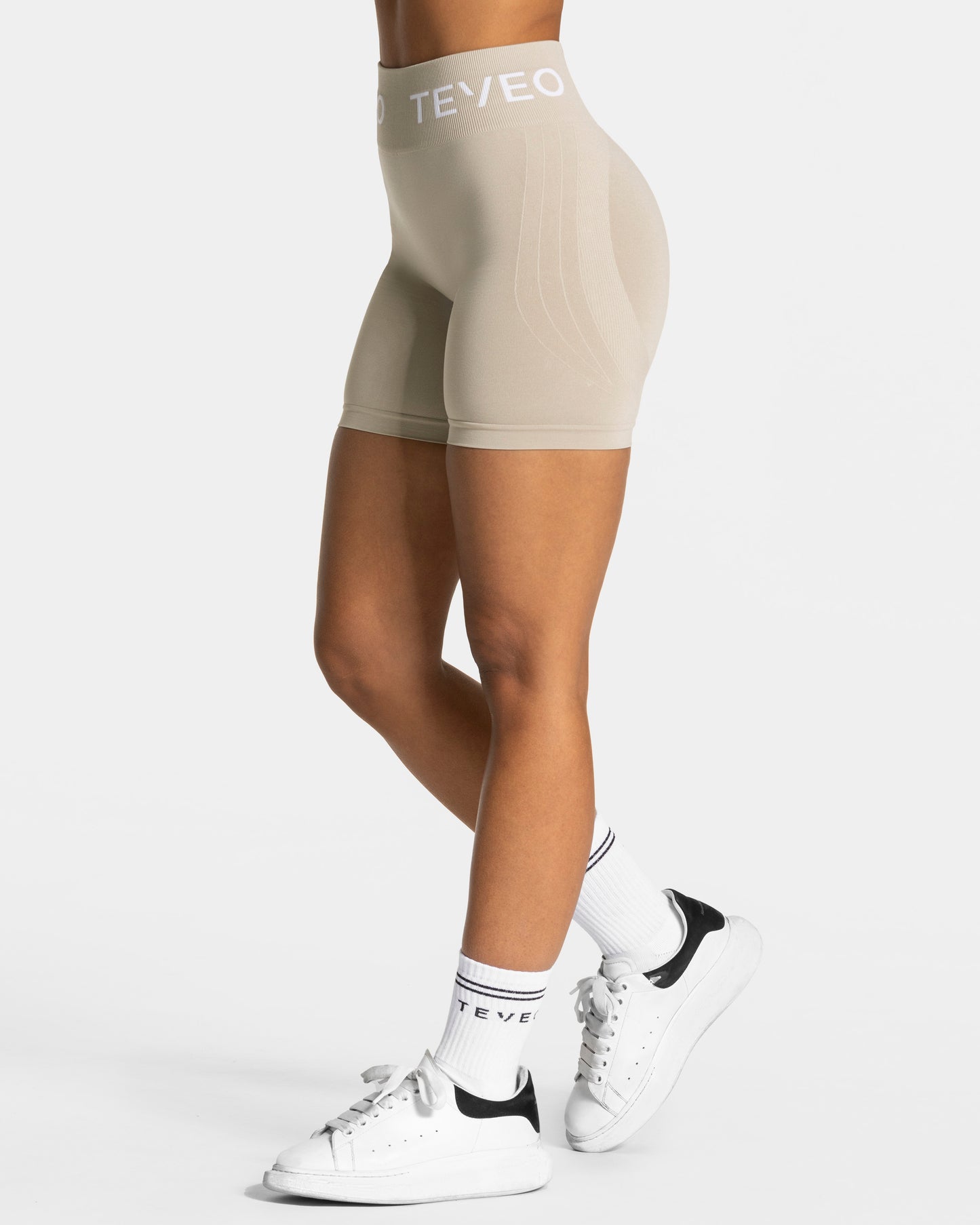 Short Covert Scrunch Signature « Latte »