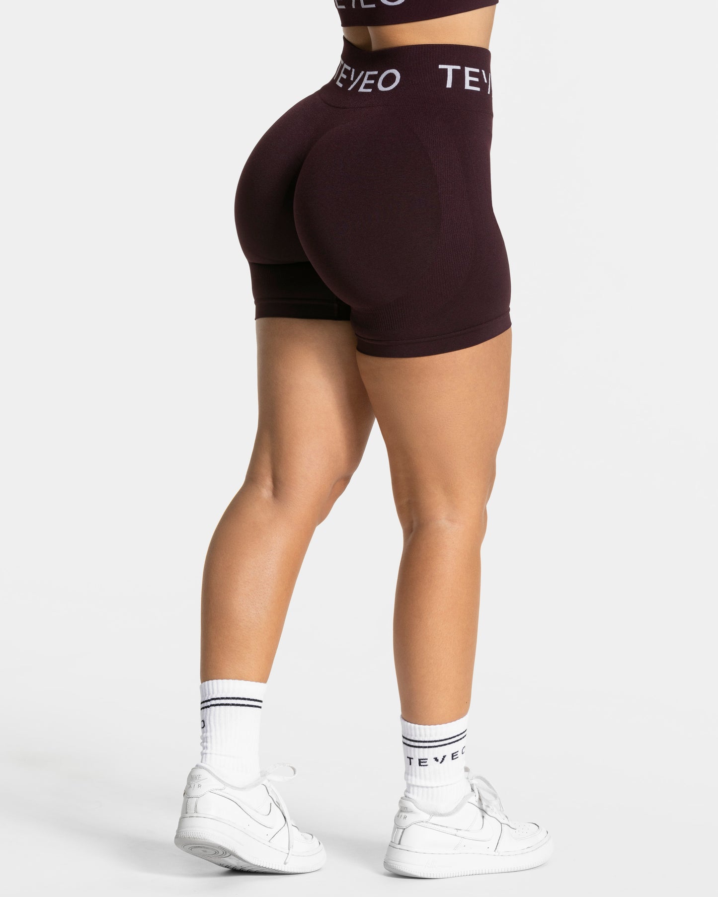 Short Covert Scrunch Signature « Merlot »