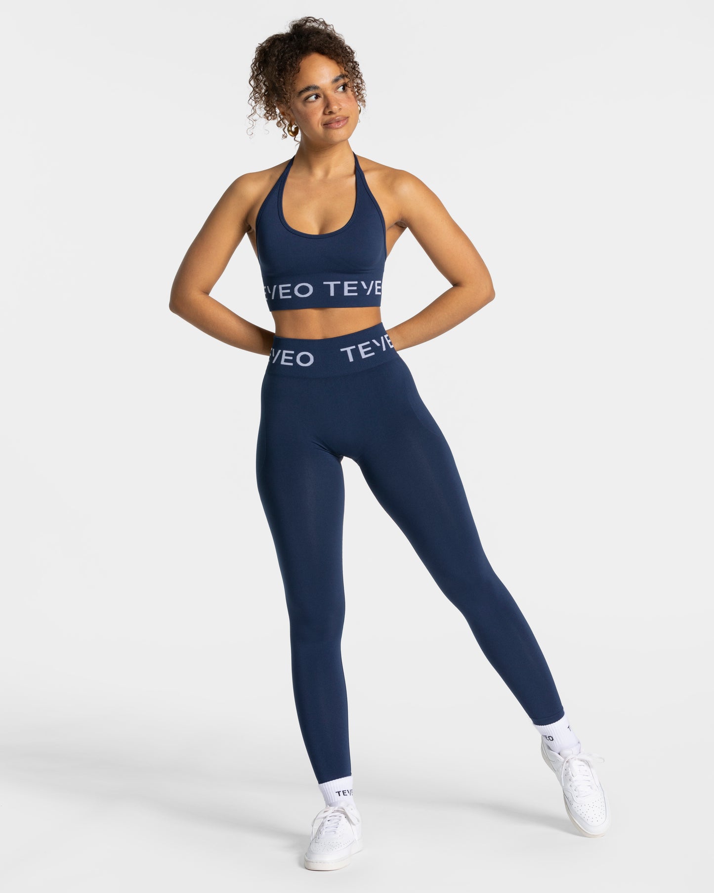 Legging Signature Scrunch « bleu foncé »