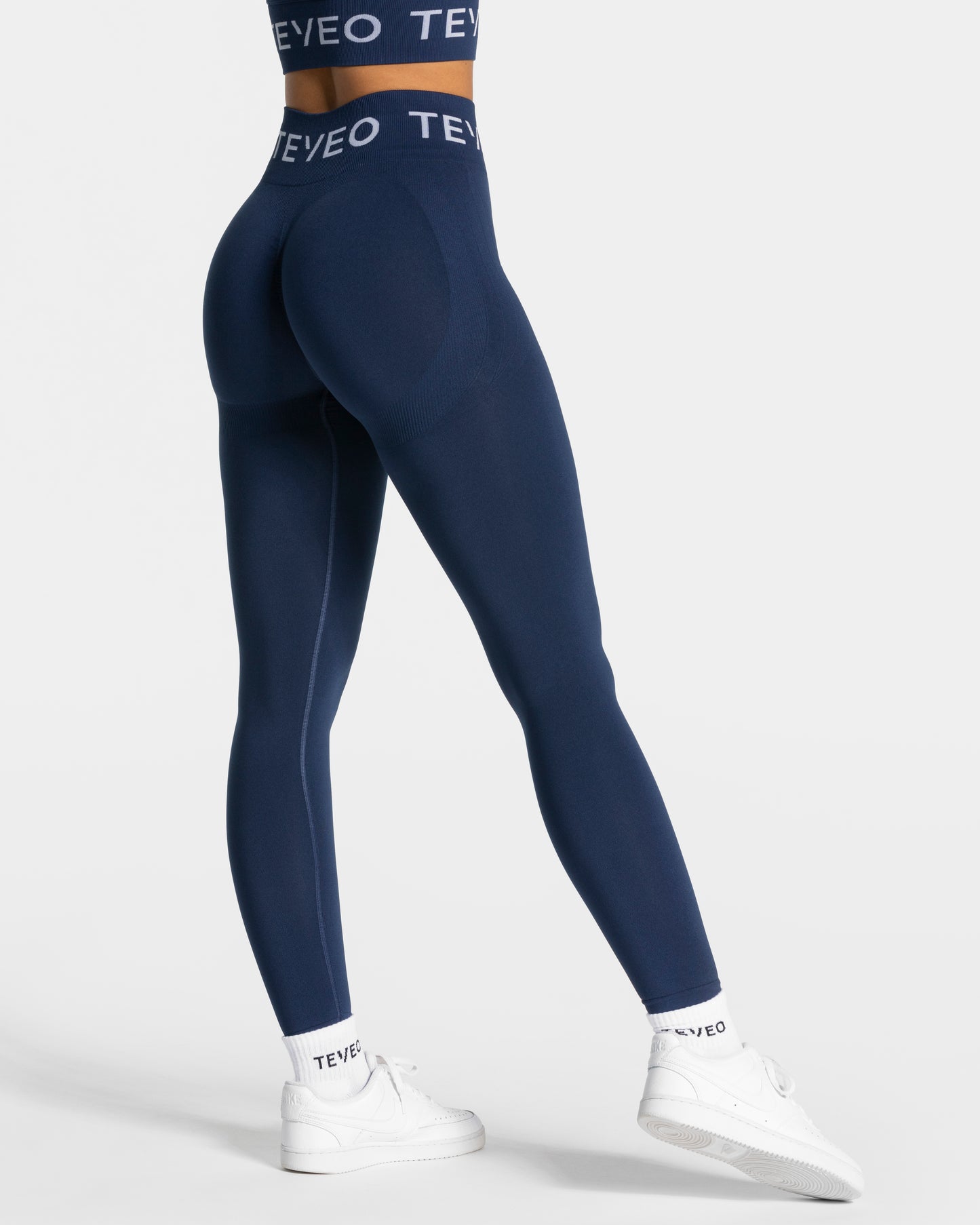 Legging Signature Scrunch « bleu foncé »