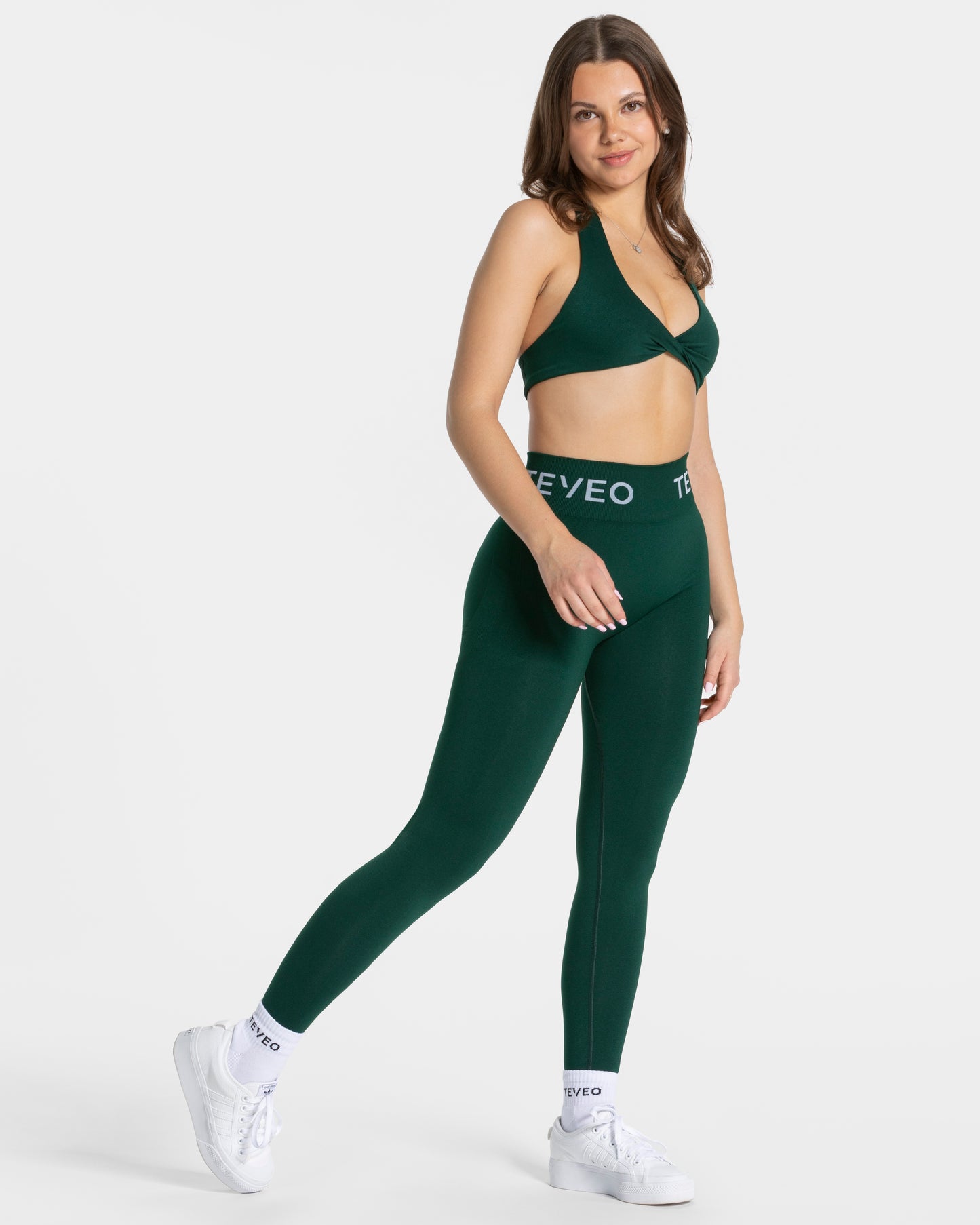 Legging Signature Scrunch « vert foncé »