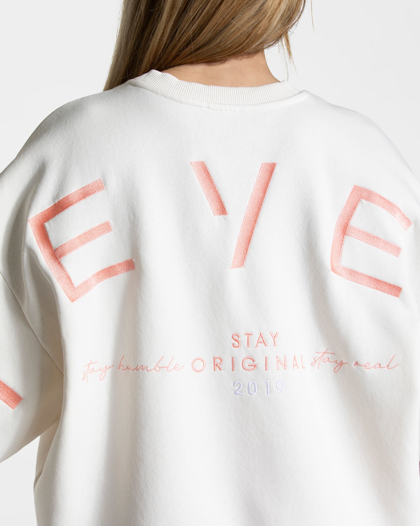 Sweat-shirt oversize Signature « Peach »