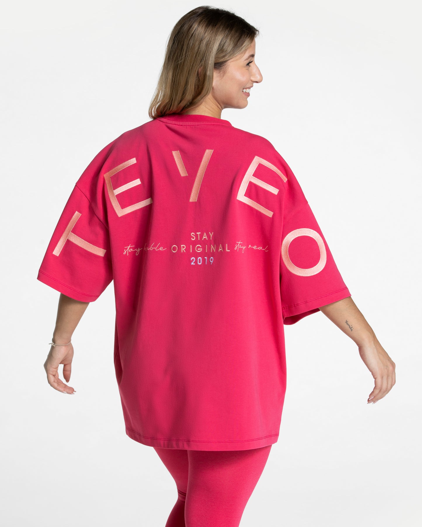 T-shirt oversize Signature « Berry »