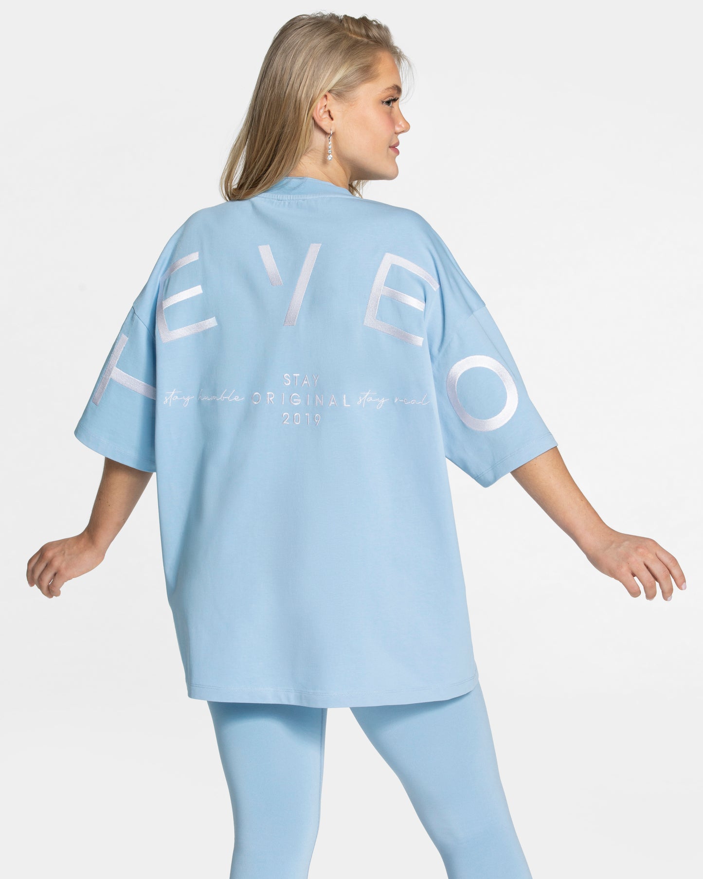 T-shirt oversize Signature « Ice Blue »