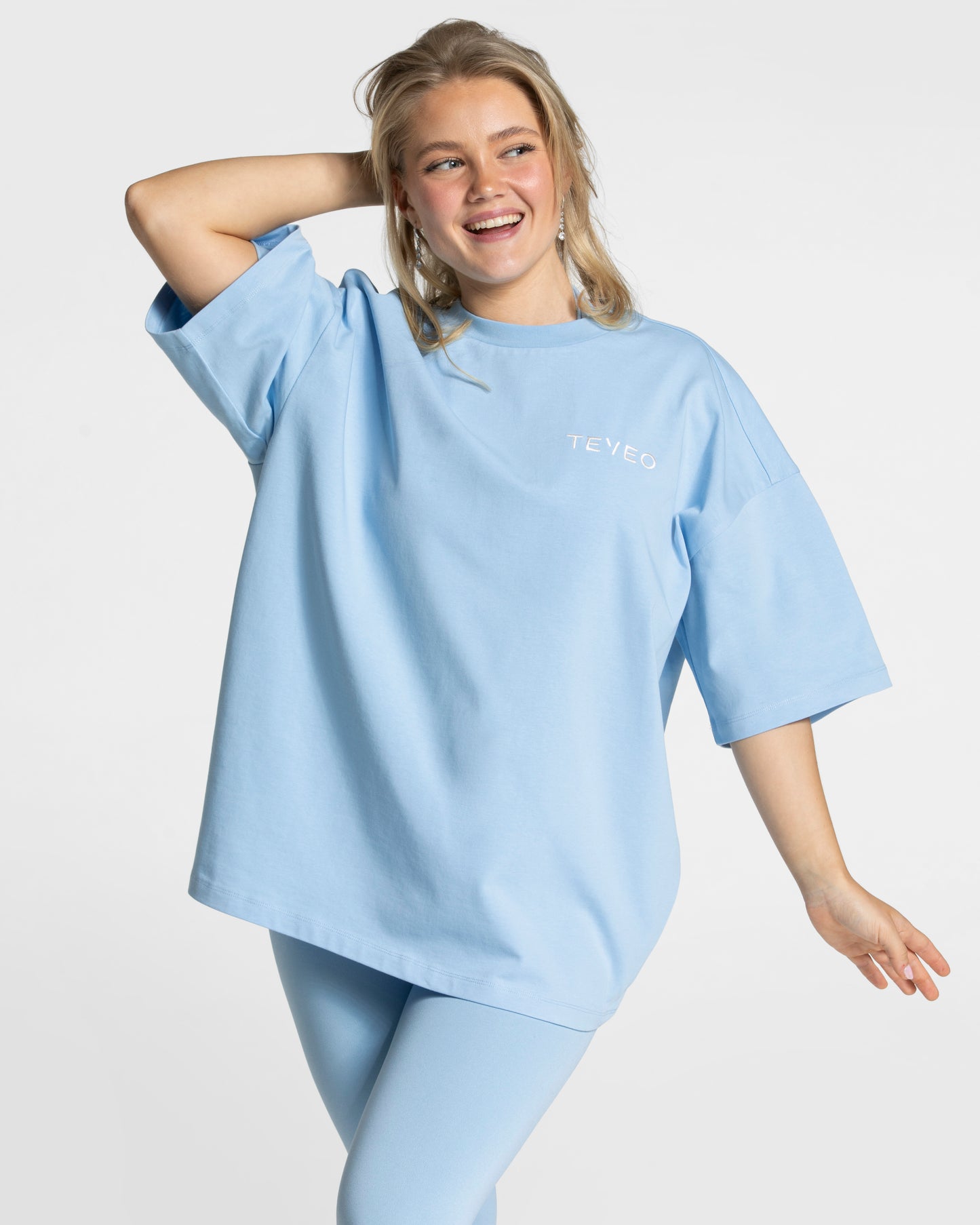 T-shirt oversize Signature « Ice Blue »