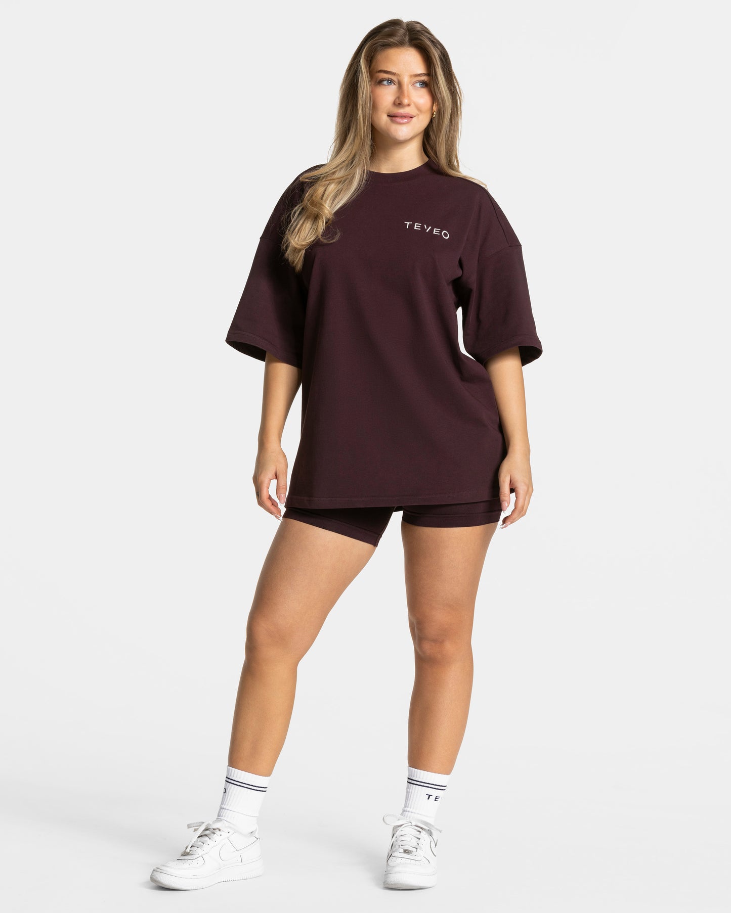 T-shirt oversize Signature « Merlot »