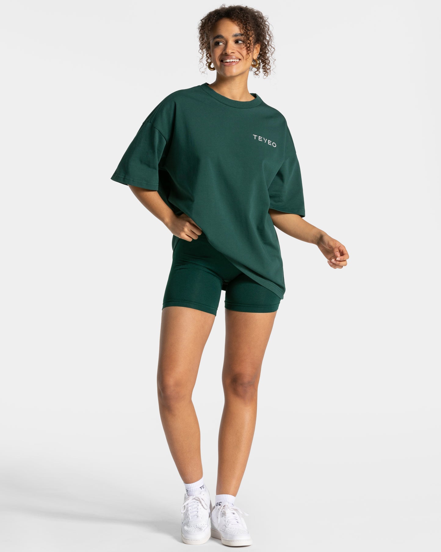 T-shirt oversize Signature « vert foncé »