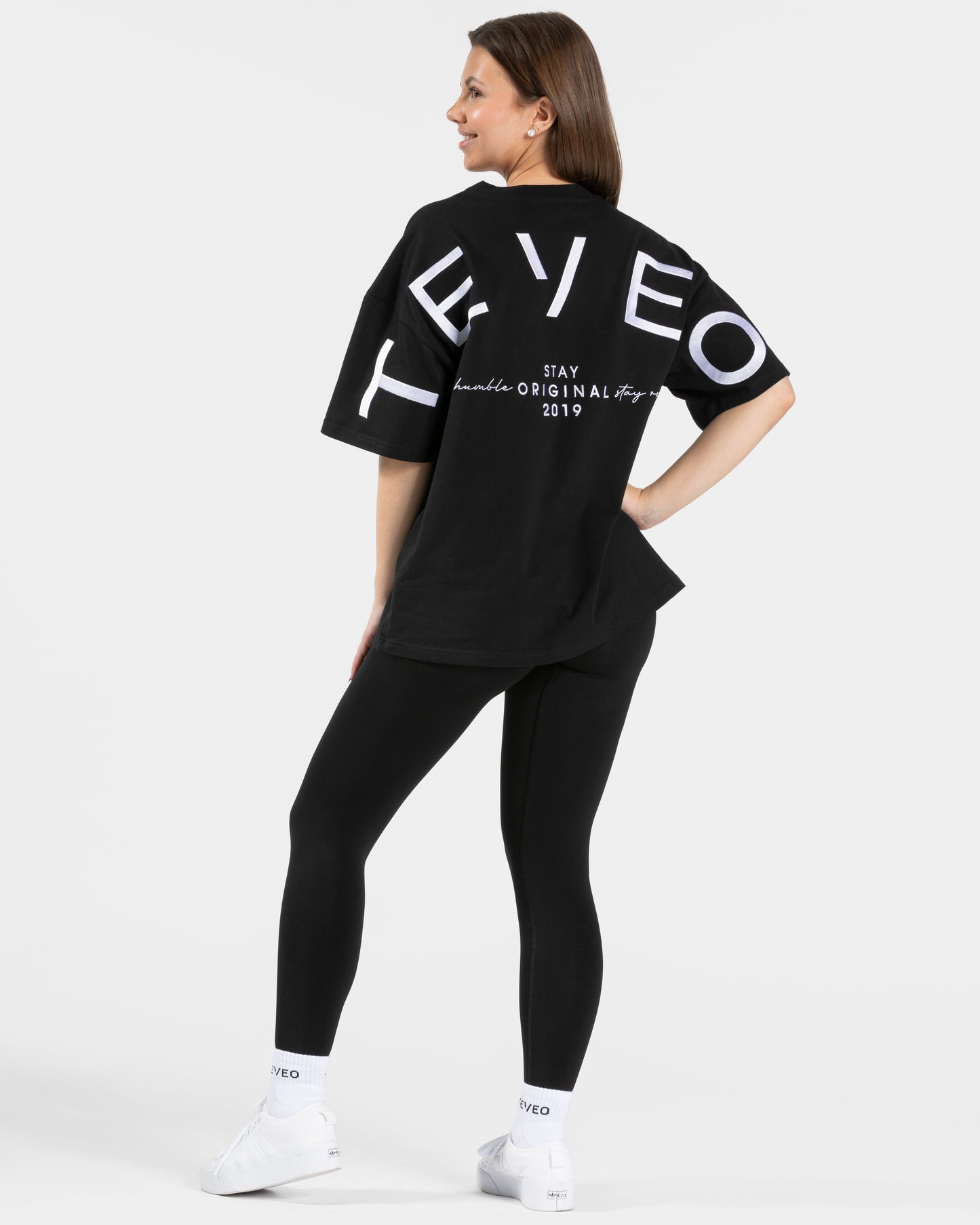 T-shirt oversize Signature « noir »