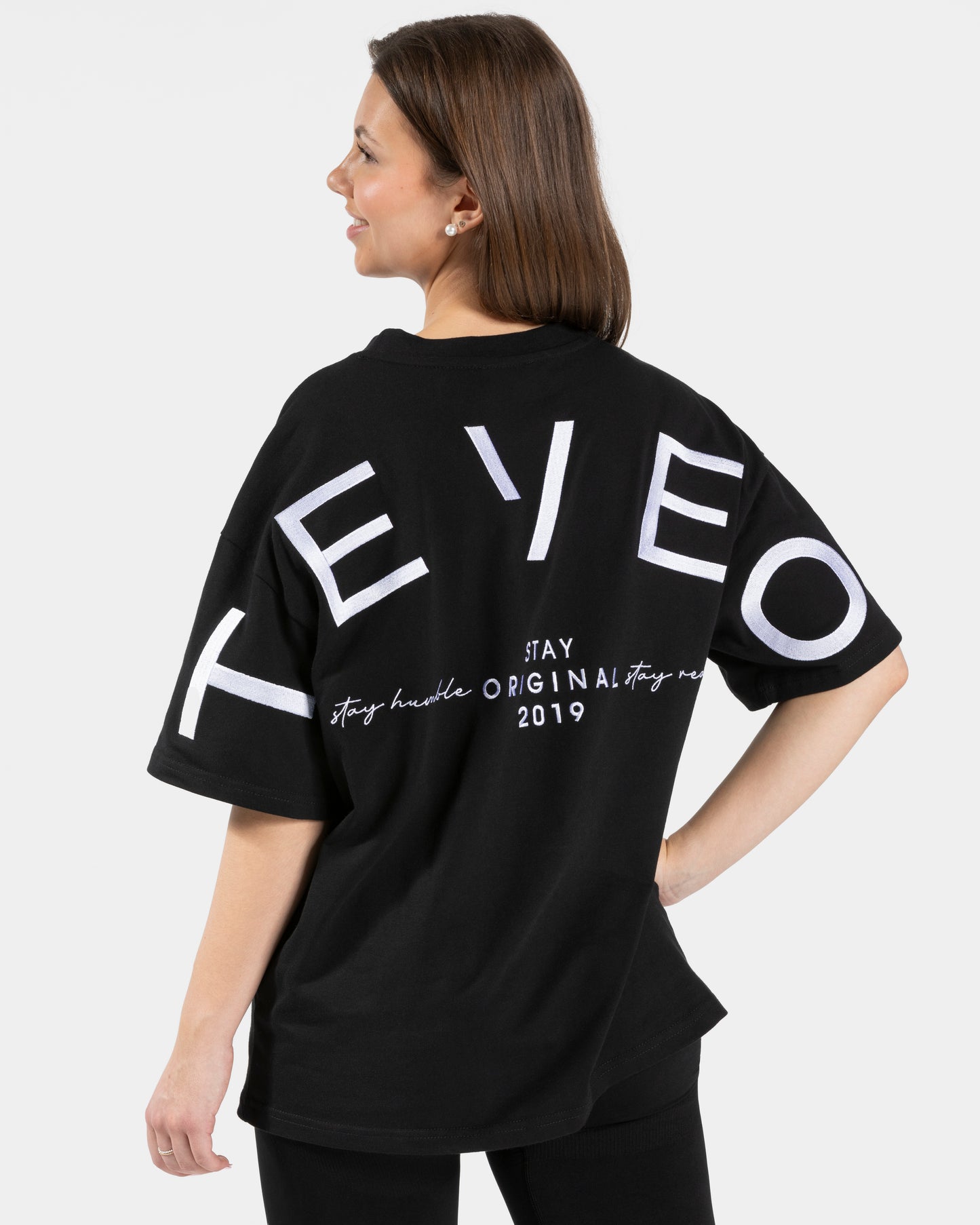 T-shirt oversize Signature « noir »