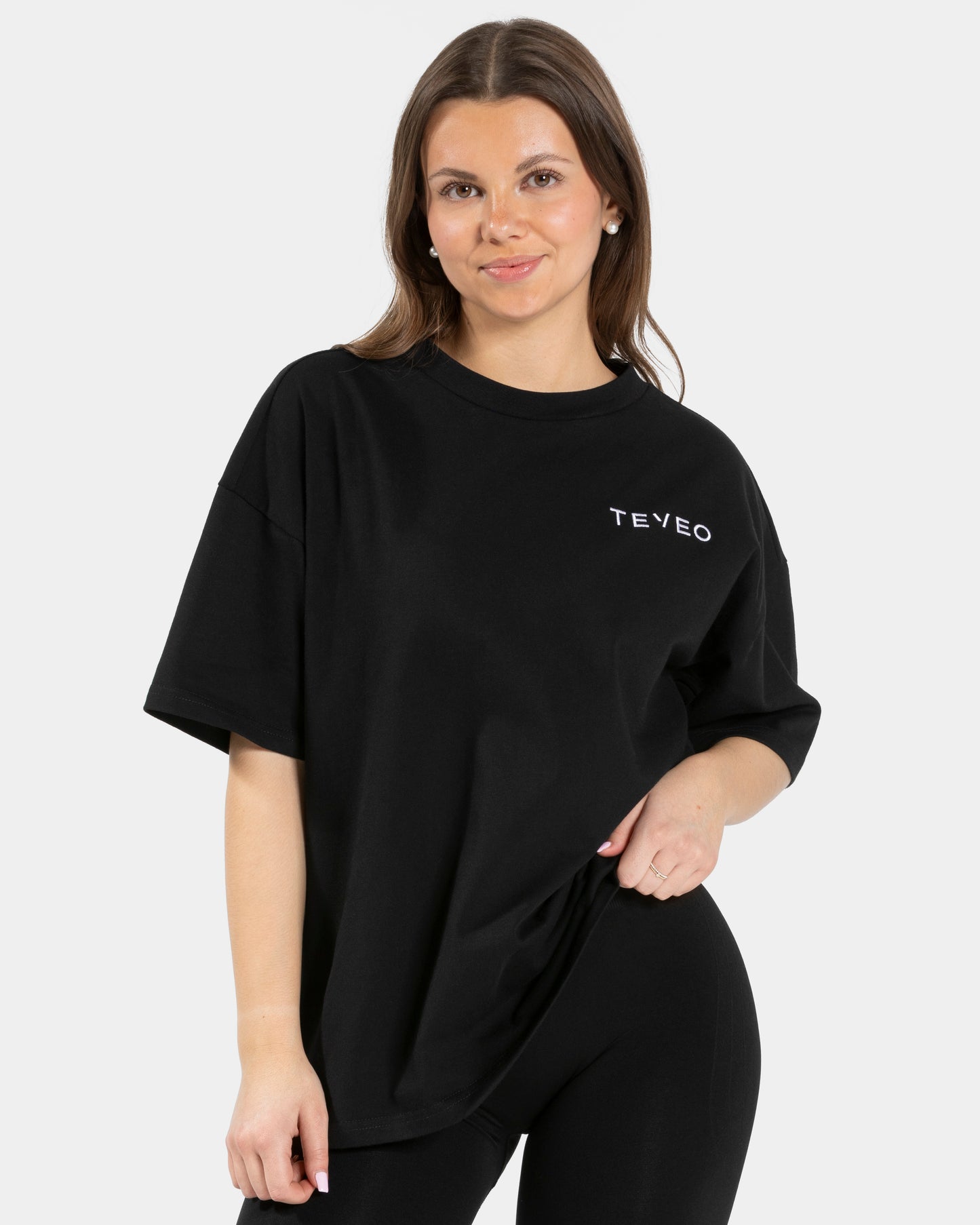 T-shirt oversize Signature « noir »