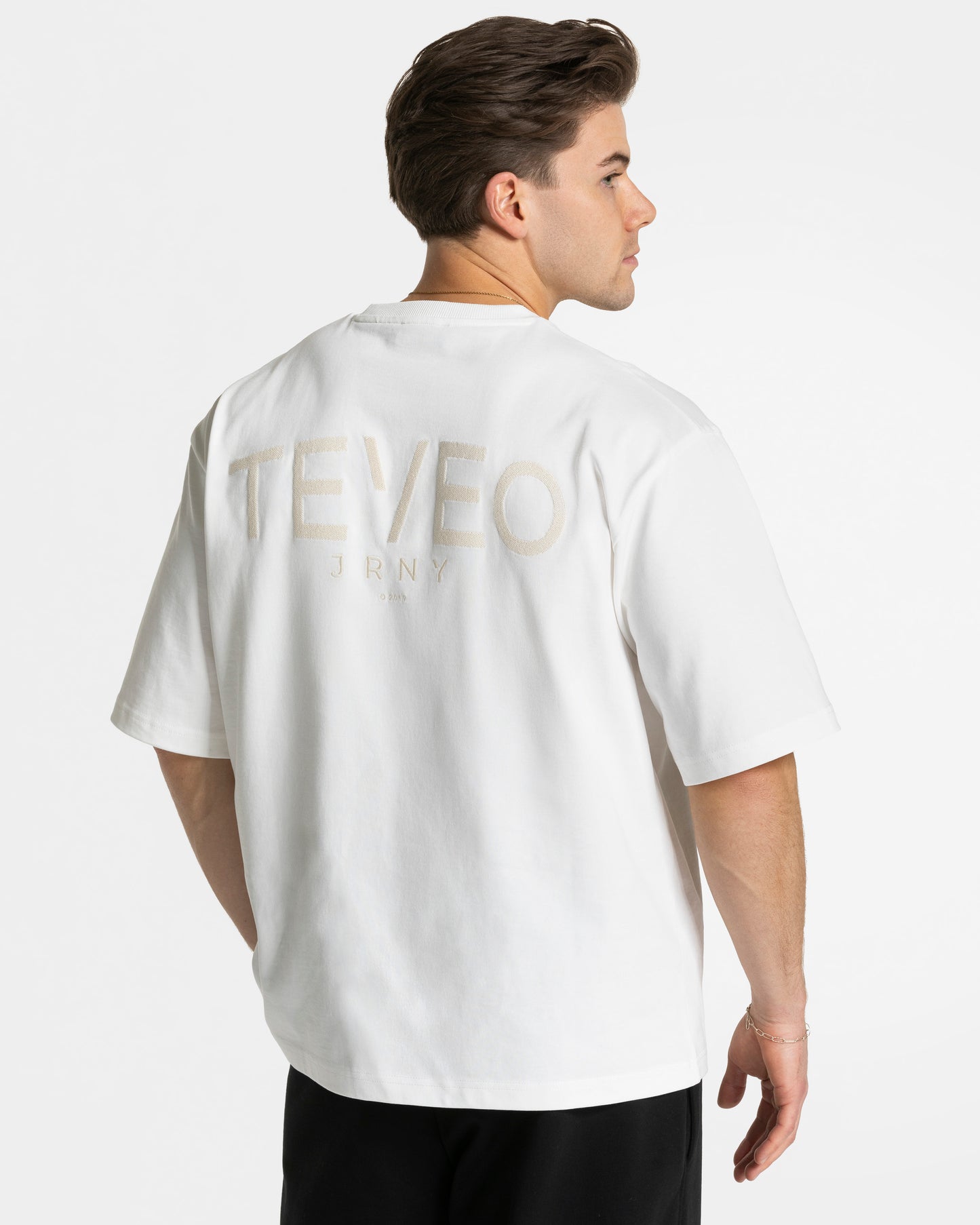 T-shirt oversize Journey hommes « Off White »