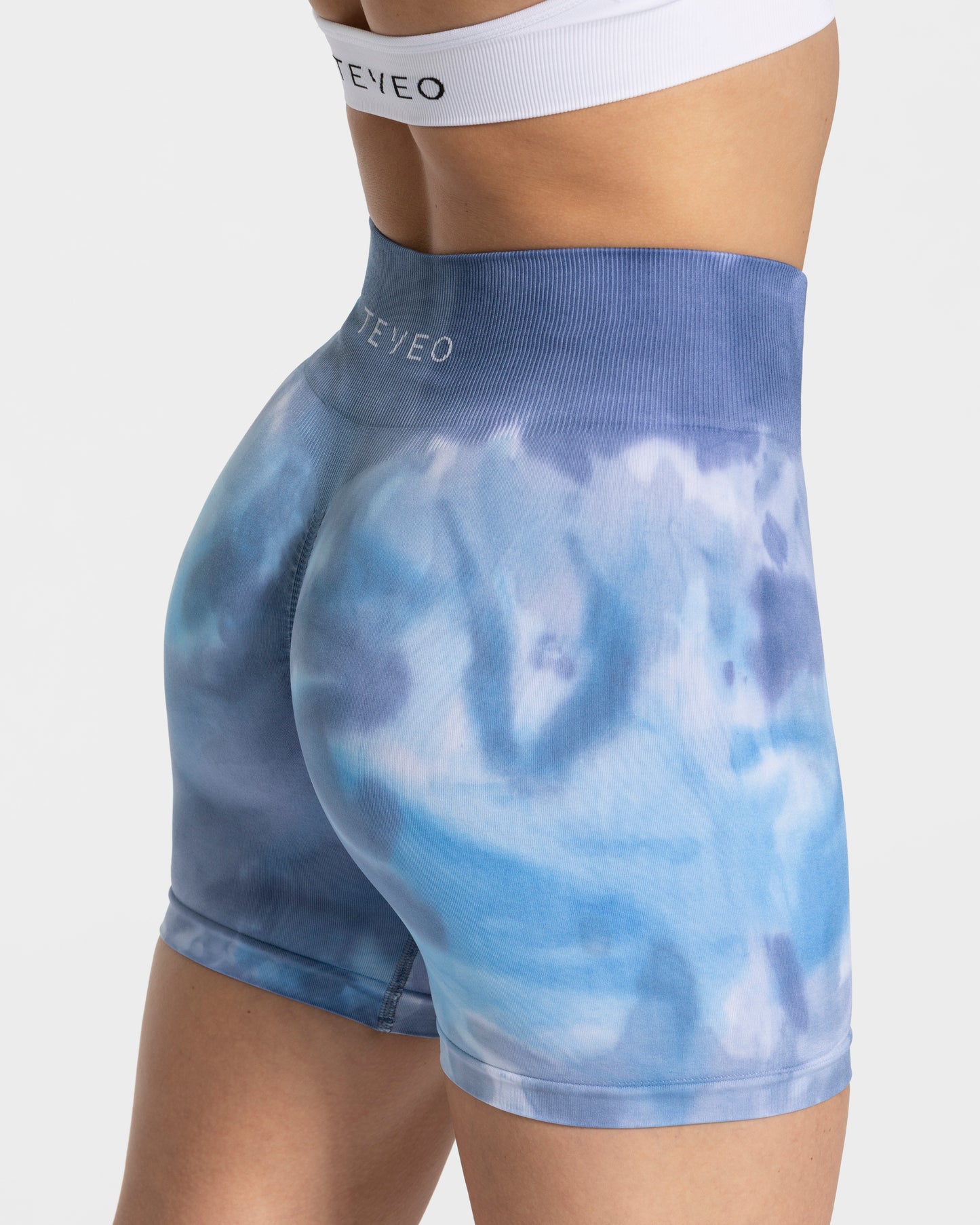 Short Tie Dye Scrunch « Ocean »