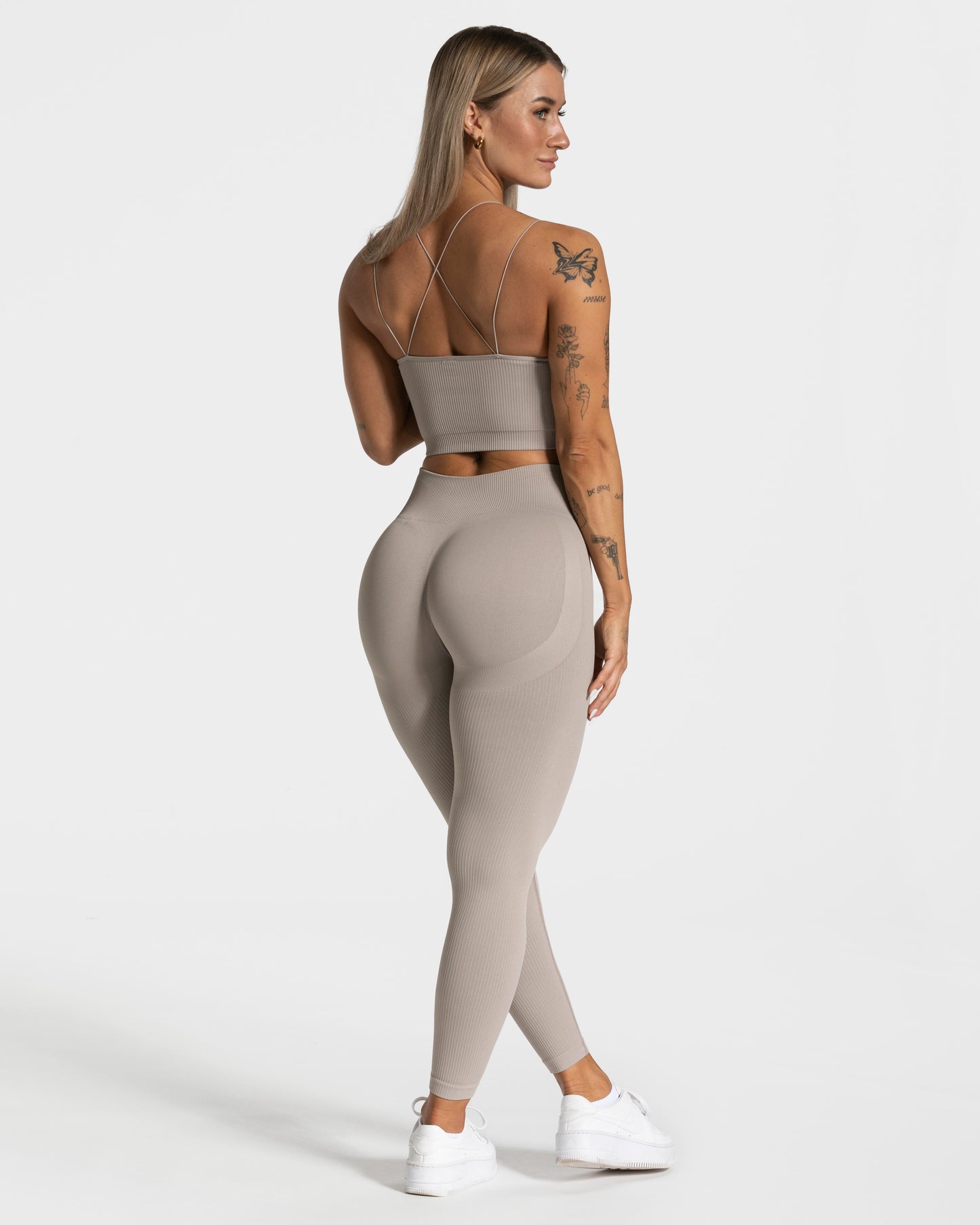 Legging Elegant Scrunch « gris pierre »