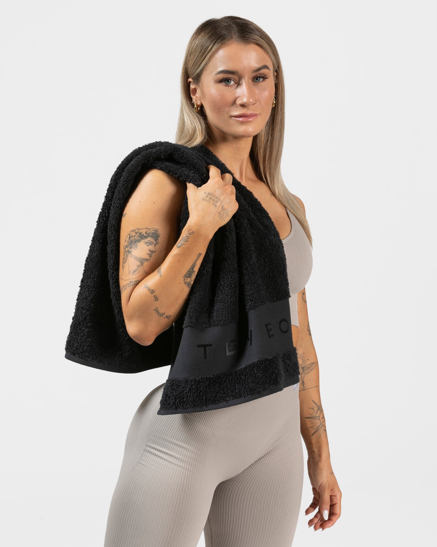 Serviette de sport TEVEO « noir »