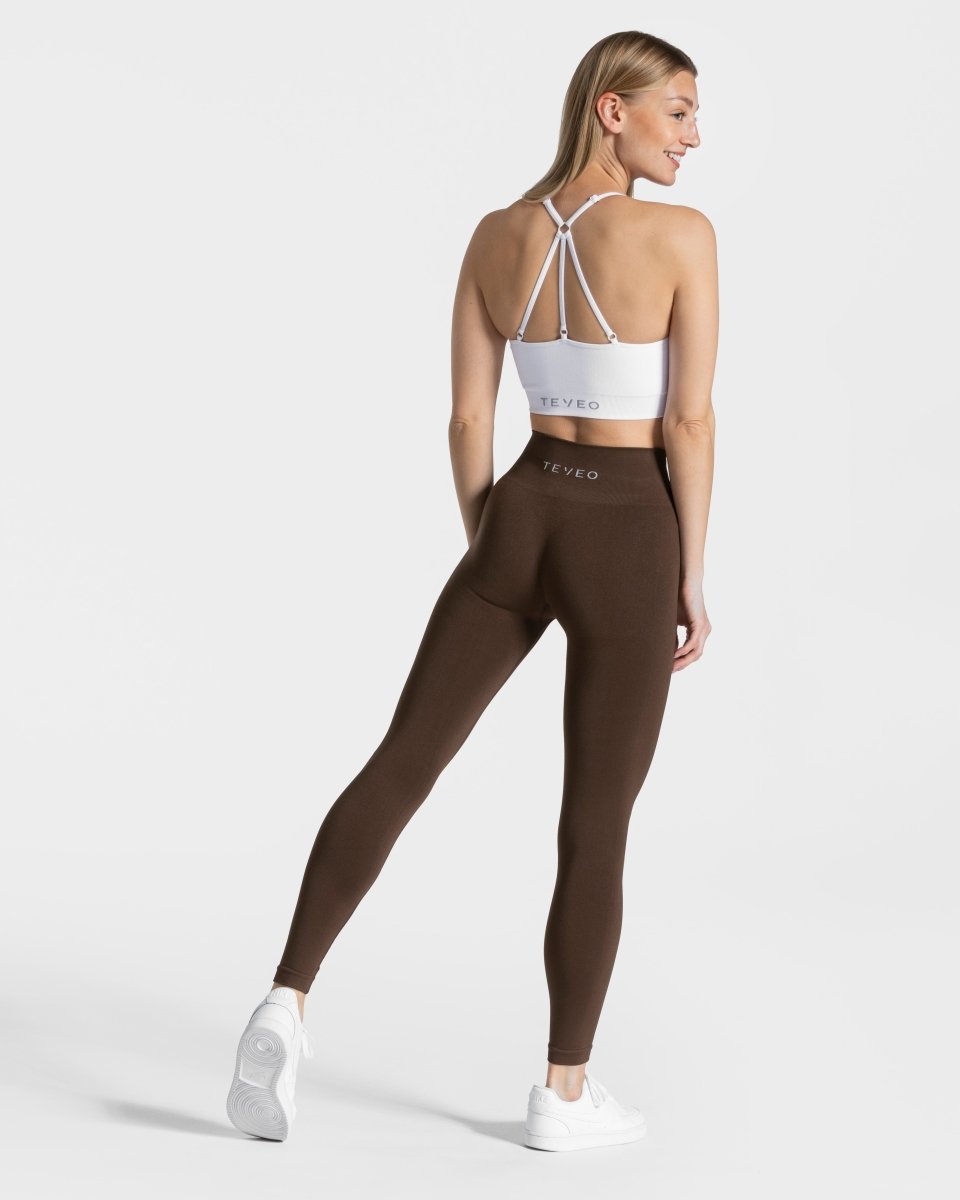 Classy Seamless Leggings "Dunkelbraun" - TEVEO