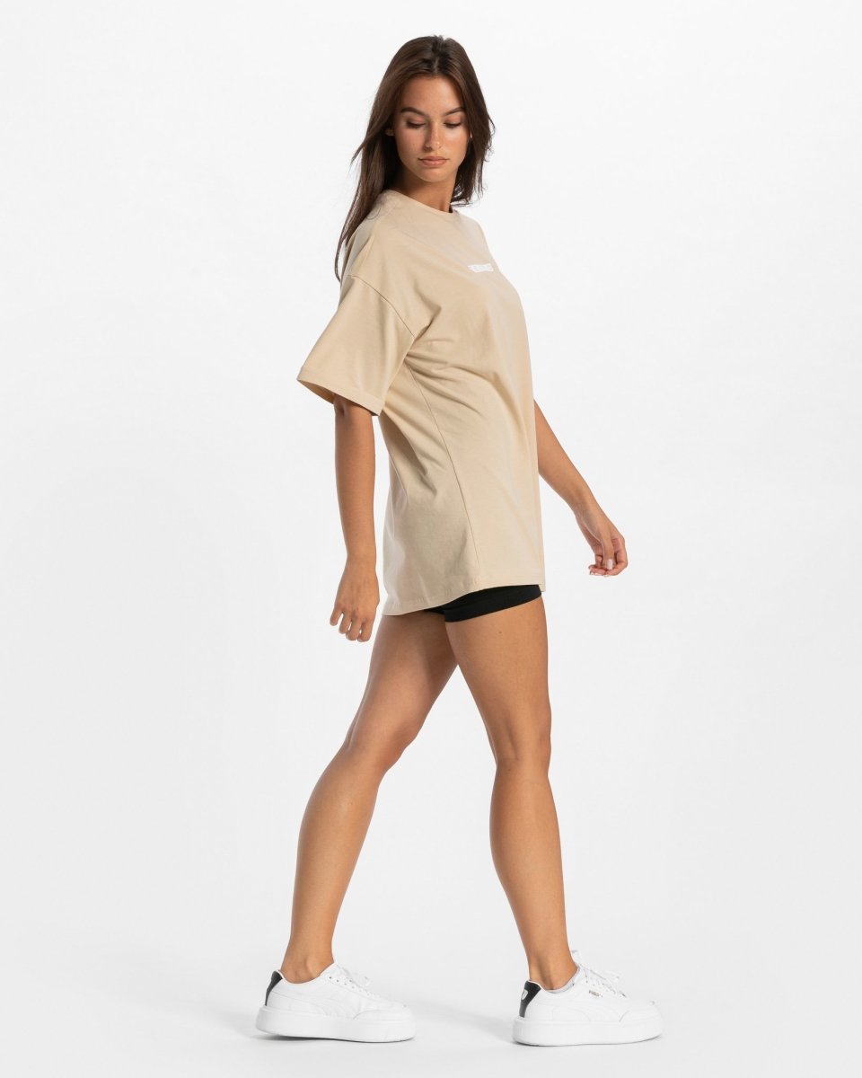 Iconic Oversized T-Shirt "Nude" - TEVEO