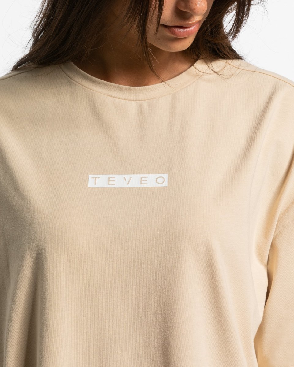 Iconic Oversized T-Shirt "Nude" - TEVEO