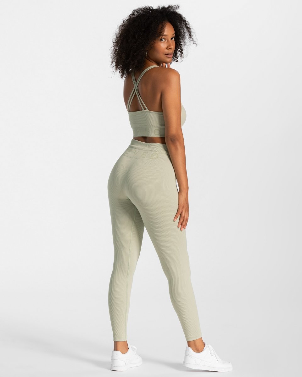 Ribbed Leggings "Salbei" - TEVEO