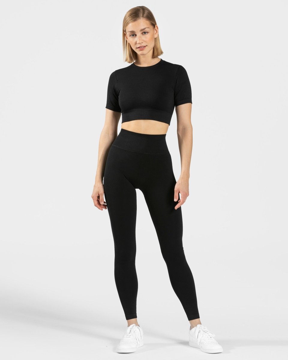 Sensation Crop Top "Schwarz" - TEVEO