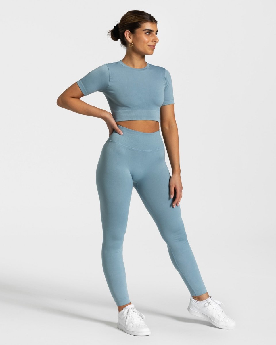 Sensation Leggings "Stahlblau" - TEVEO