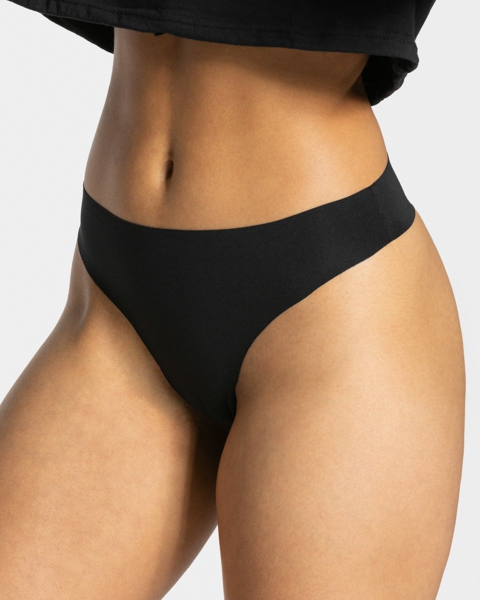 TEVEO Seamless Tanga (2er) "Schwarz" - TEVEO