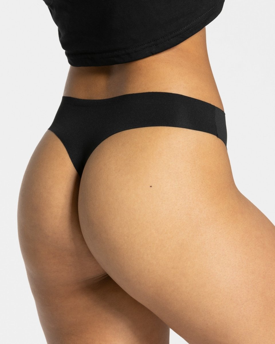 TEVEO Seamless Tanga (2er) "Schwarz" - TEVEO