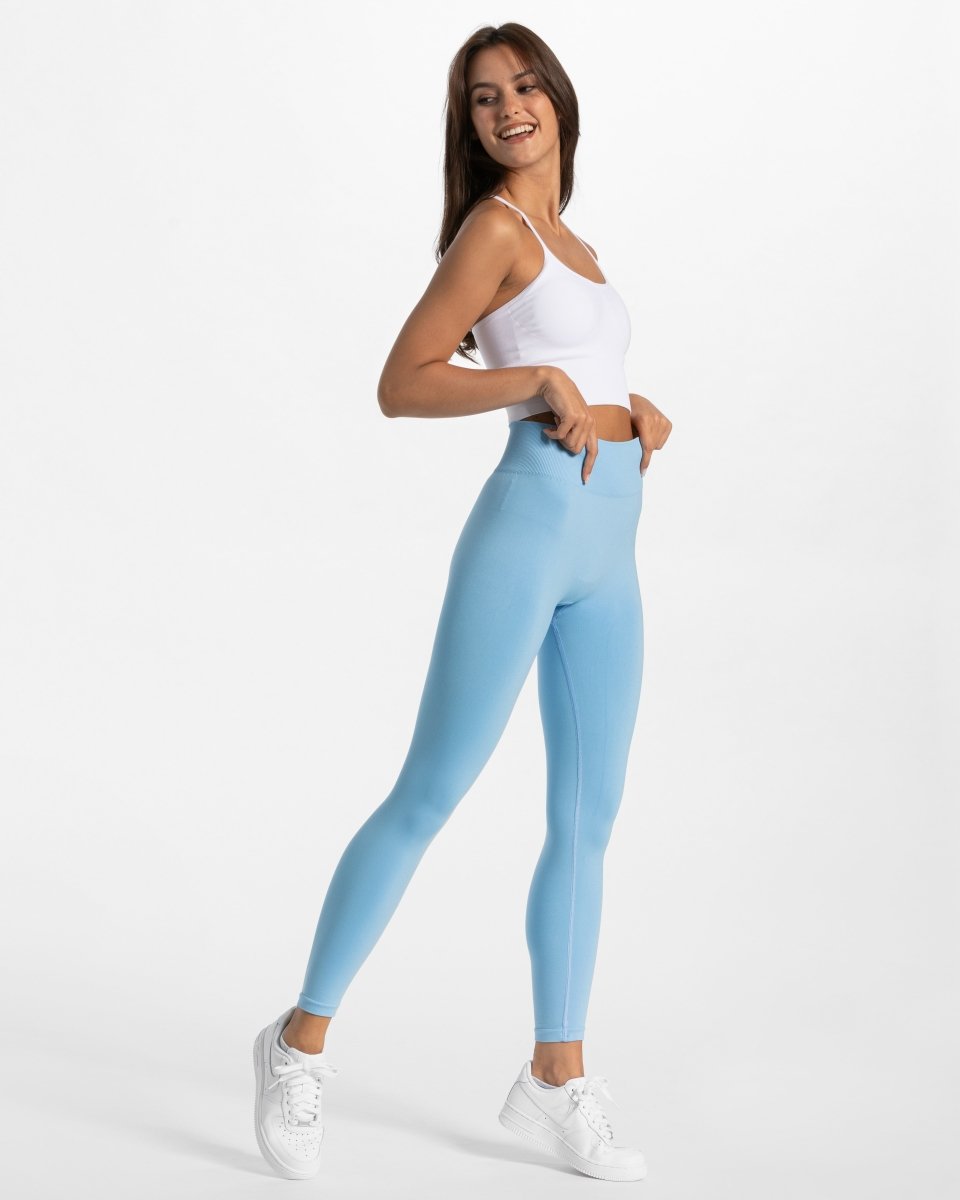 Timeless Scrunch Leggings "Babyblau" - TEVEO