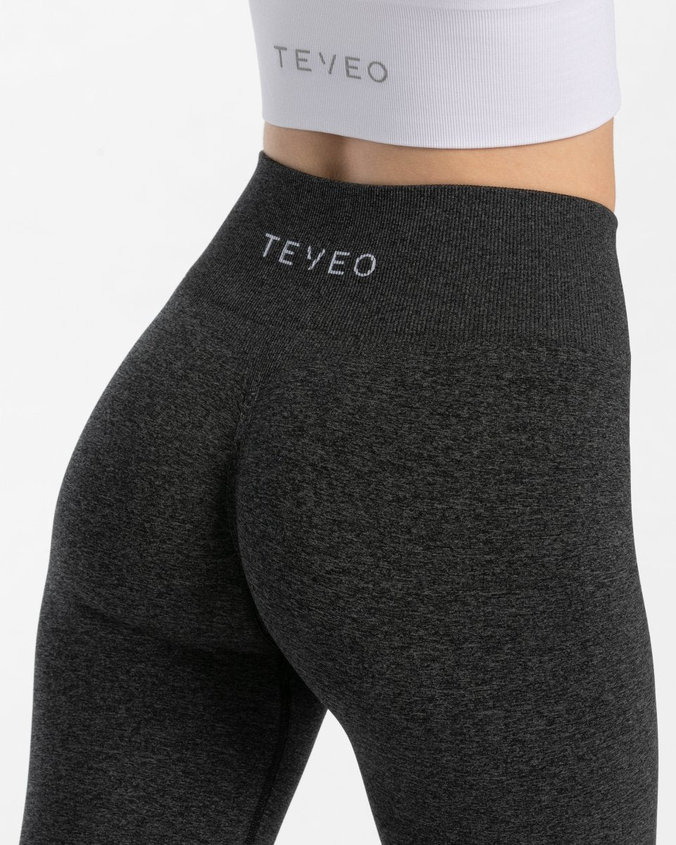 Timeless Scrunch Leggings "Dunkelgrau" - TEVEO