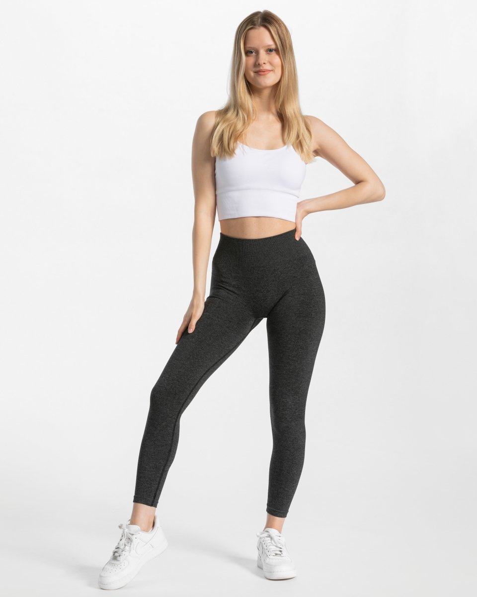 Timeless Scrunch Leggings "Dunkelgrau" - TEVEO