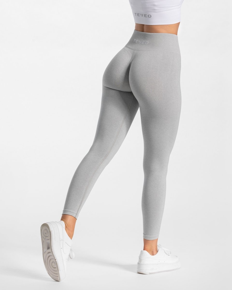 Timeless Scrunch Leggings "Hellgrau" - TEVEO