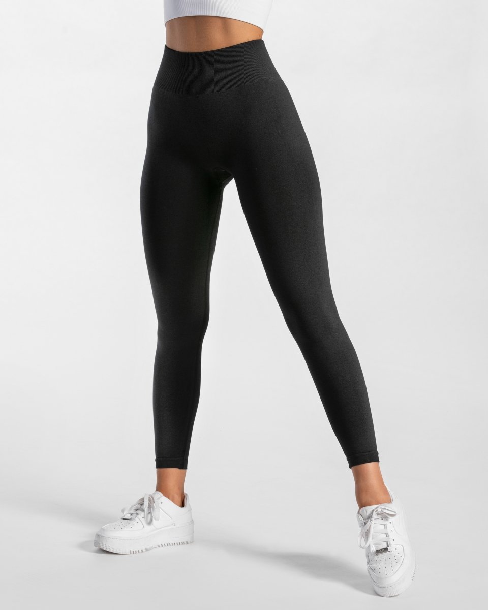 Timeless Scrunch Leggings "Schwarz" - TEVEO