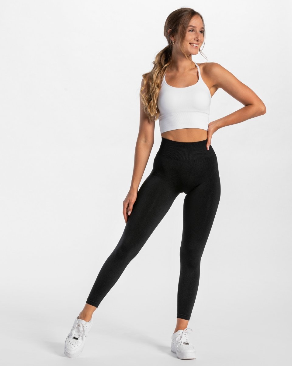 Timeless Scrunch Leggings "Schwarz" - TEVEO