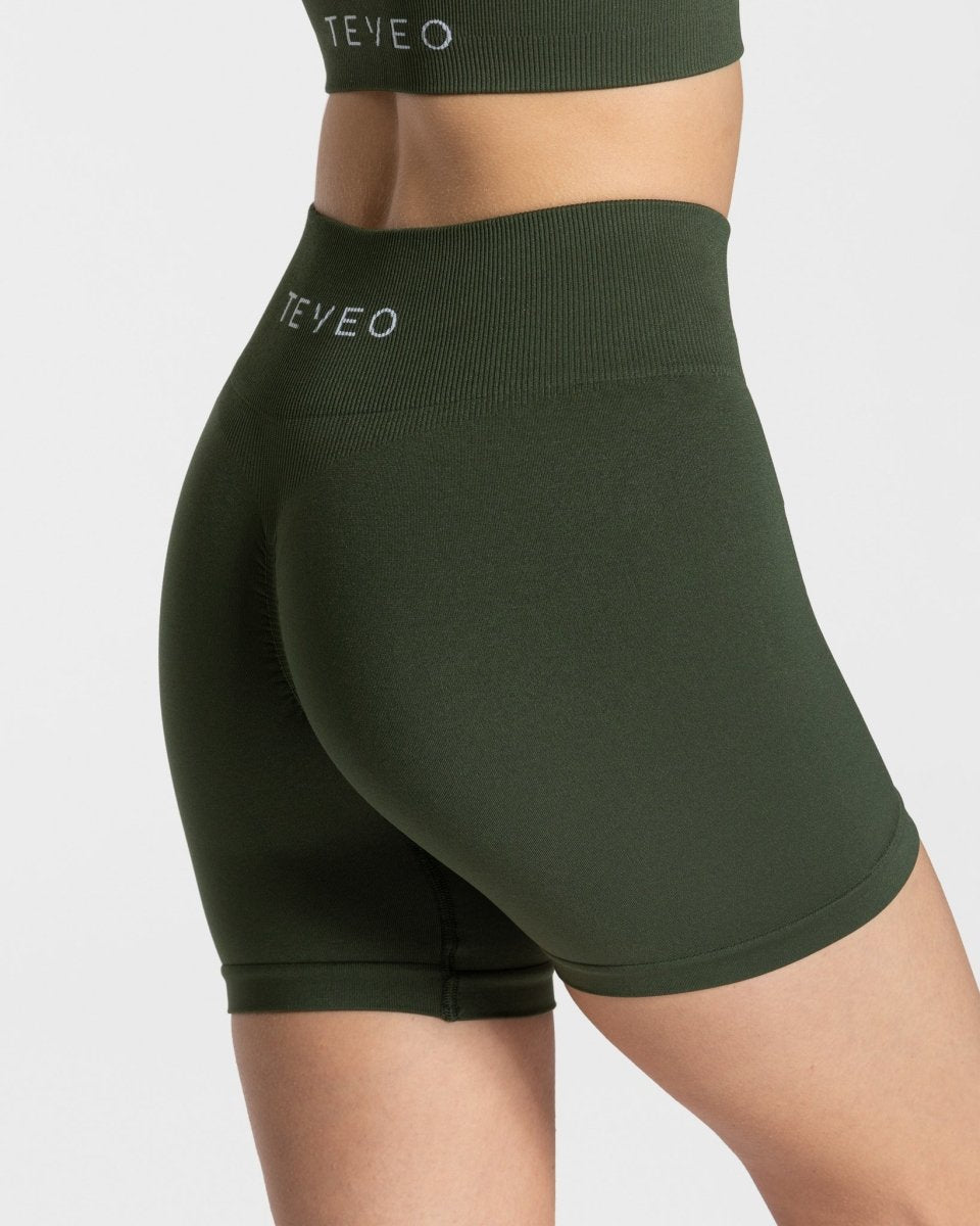 Timeless Scrunch Short "Khaki" - TEVEO