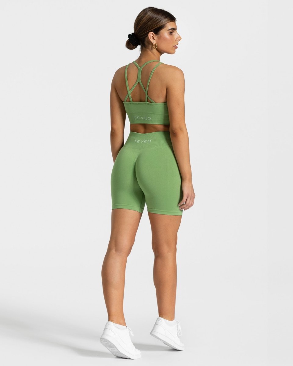 Timeless Scrunch Short "Olive" - TEVEO