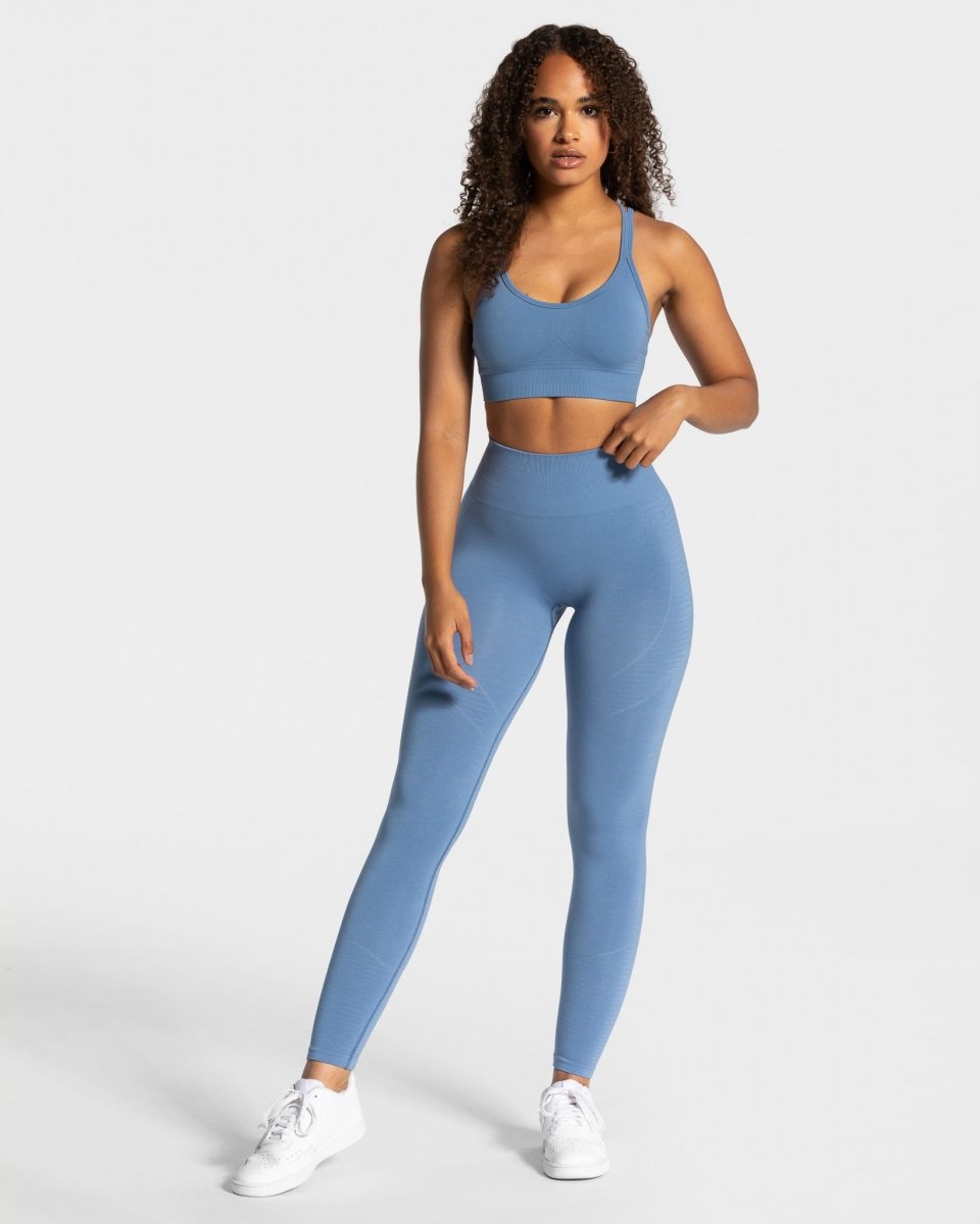 True Seamless Leggings "Blau" - TEVEO